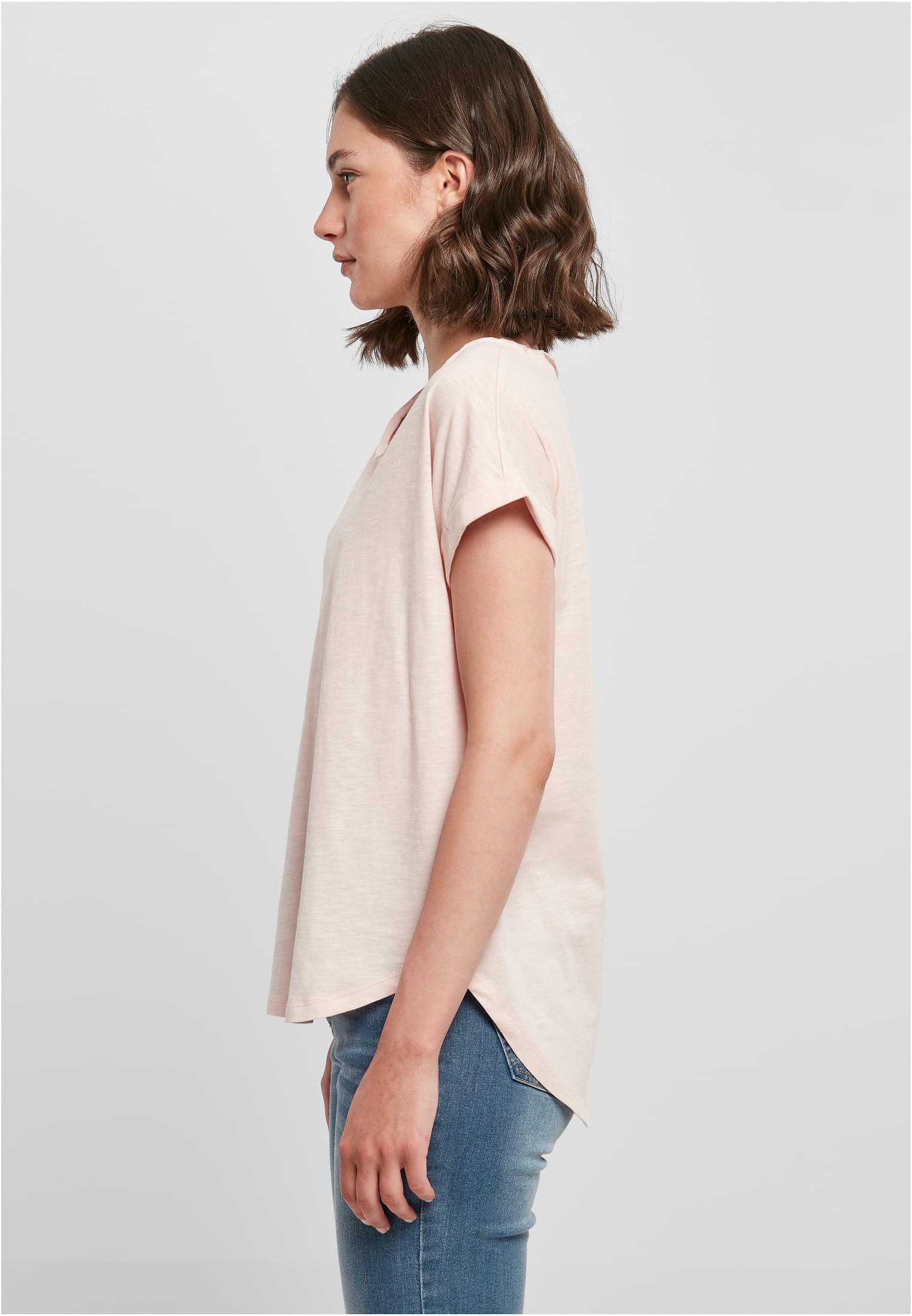 Ladies Long Slub Tee pink | pink