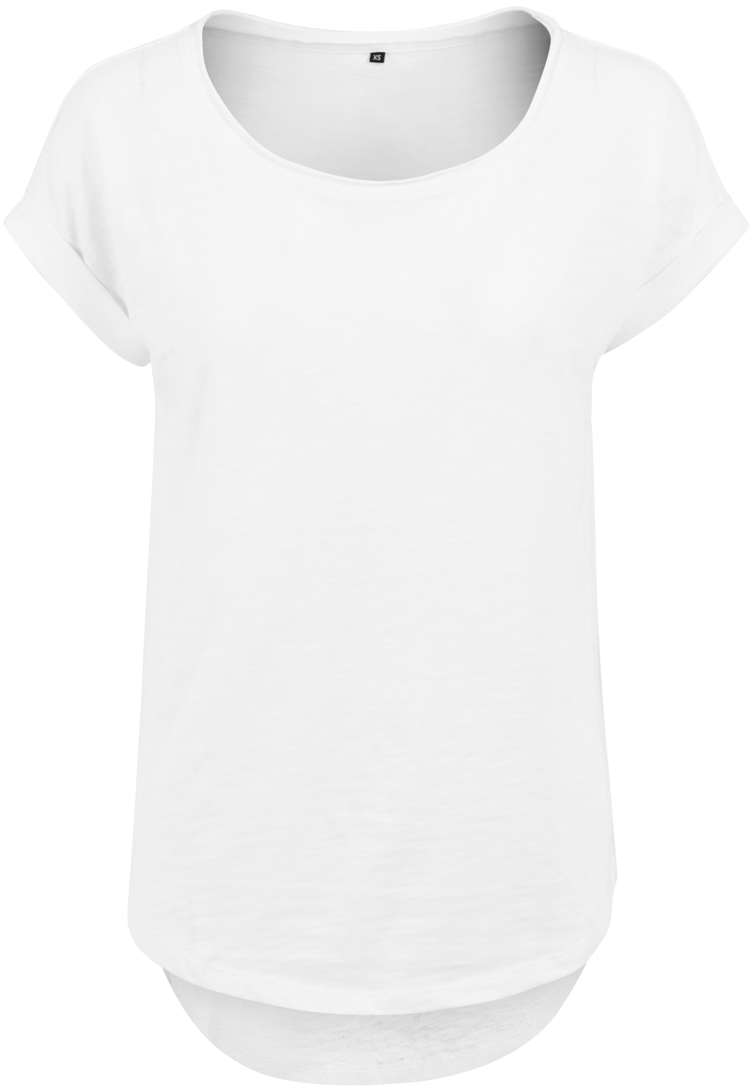 Ladies Long Slub Tee white | white