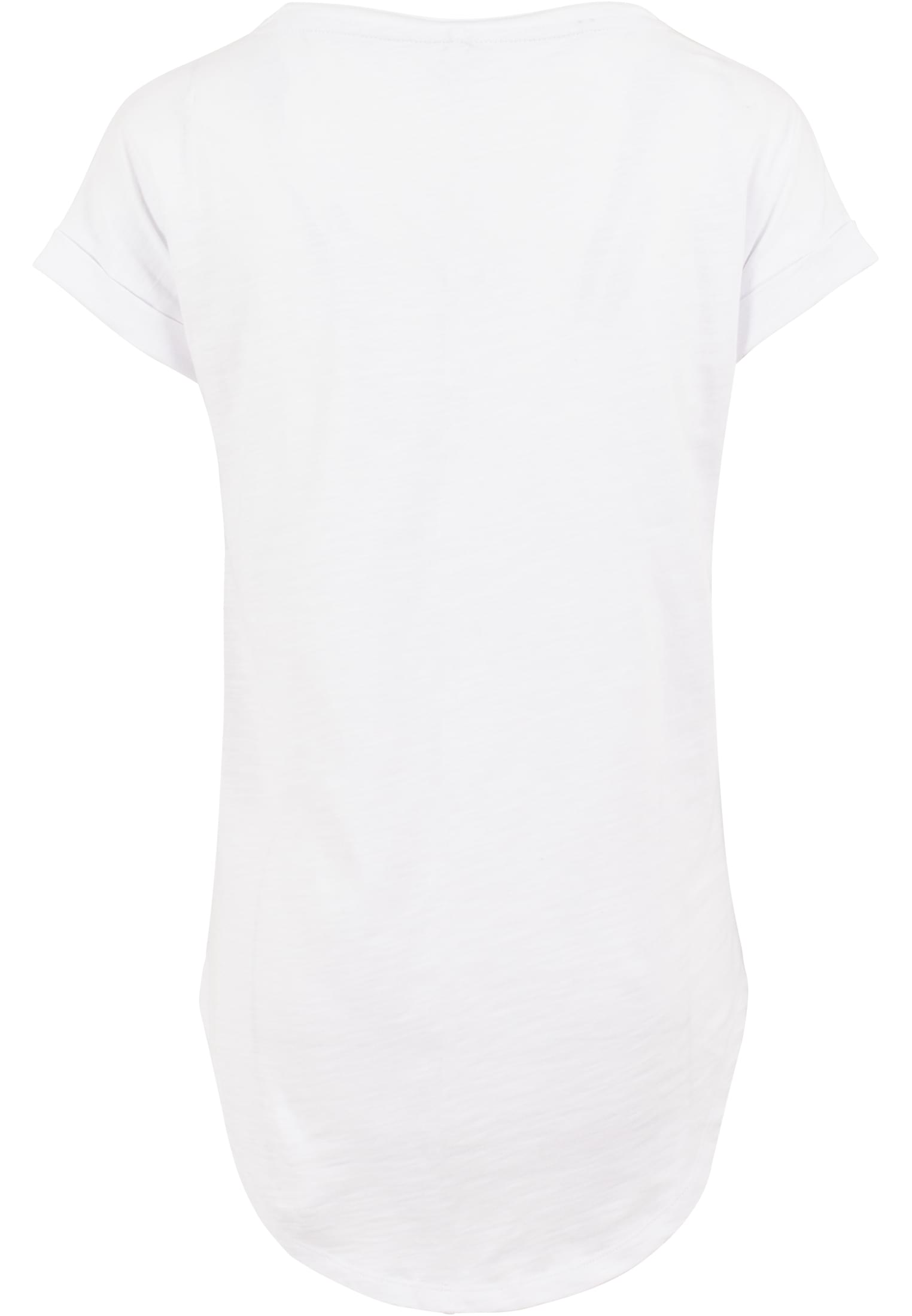 Ladies Long Slub Tee white | white