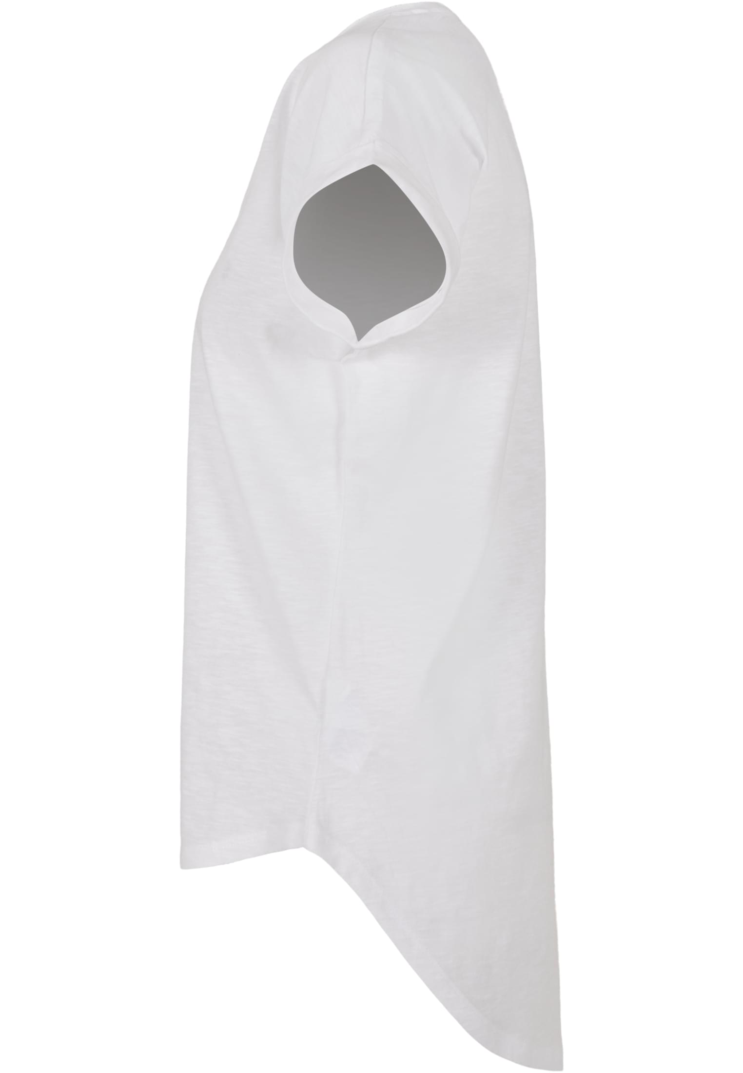 Ladies Long Slub Tee white | white