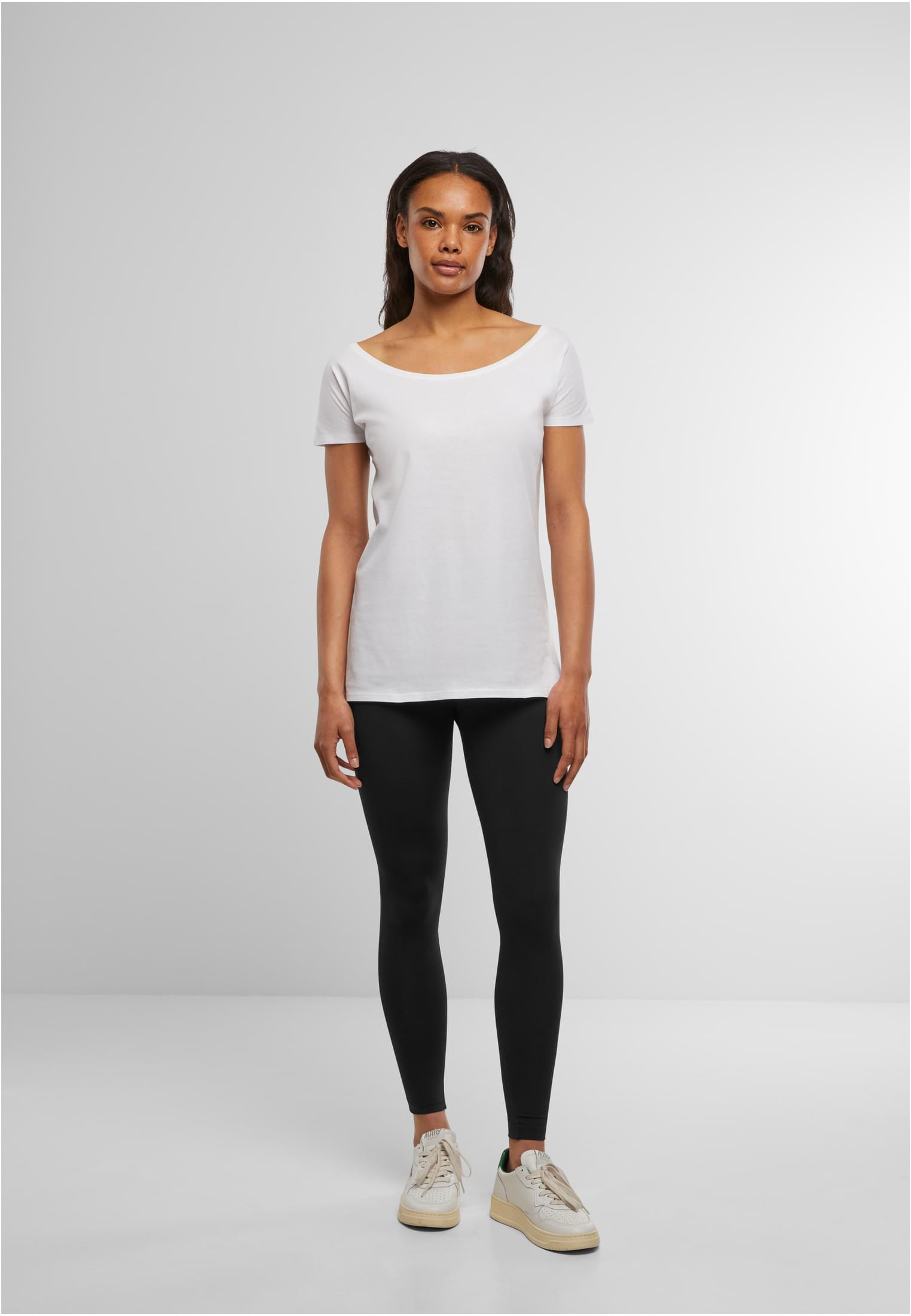 Ladies Wideneck Tee white | white