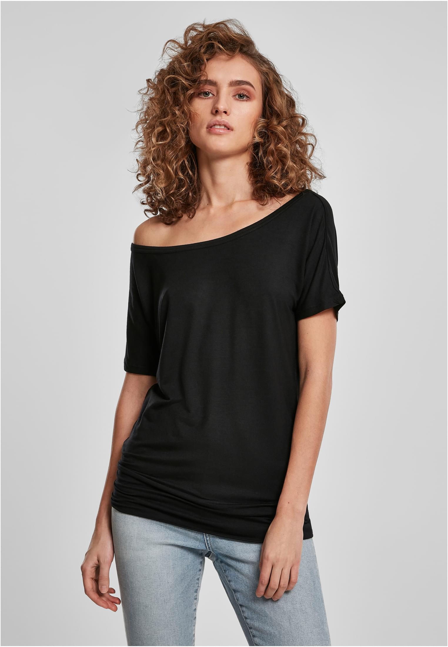 Ladies Viscose Tee black | black