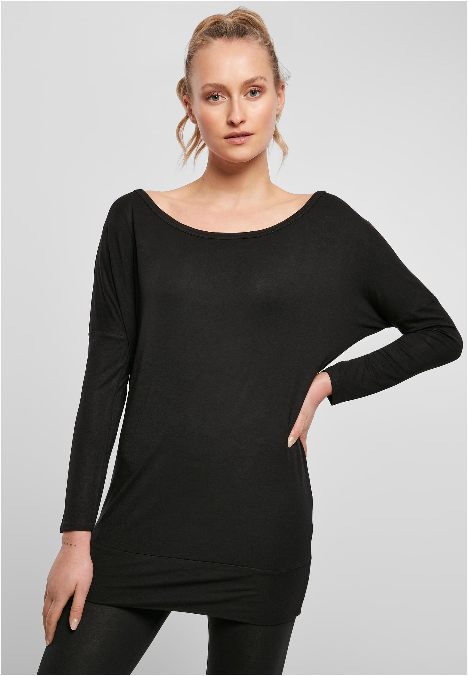 Ladies Viscose Longsleeve black | black