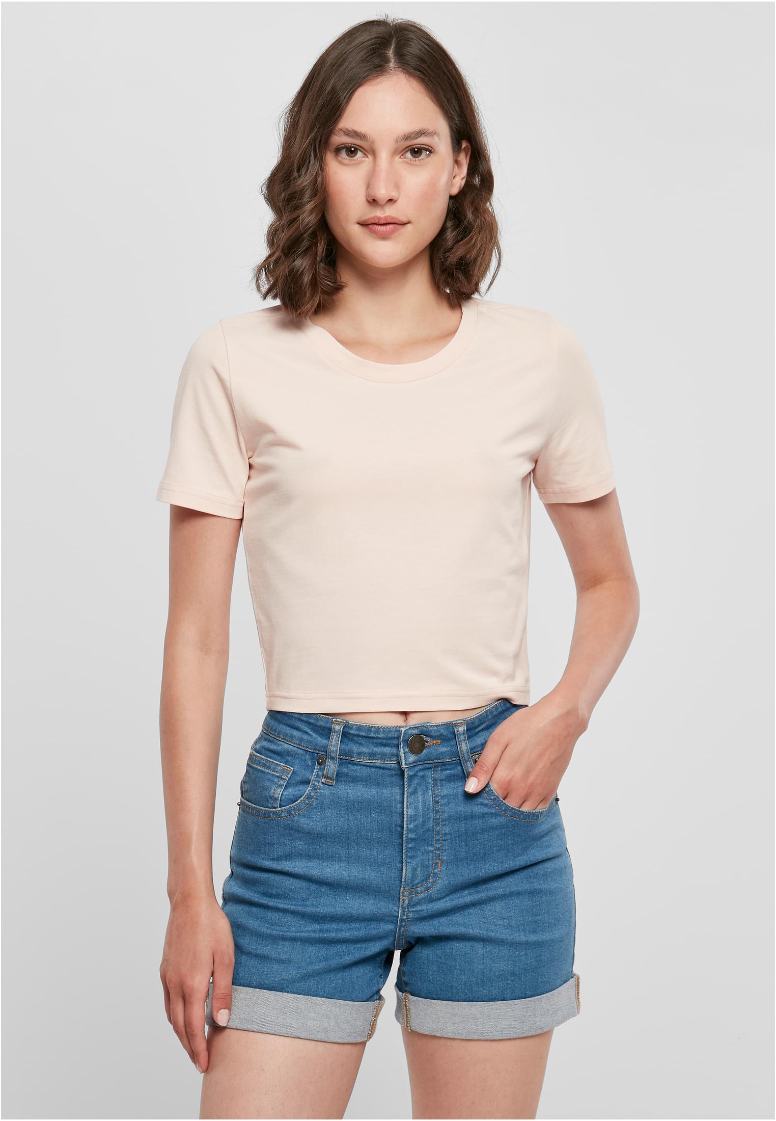 Ladies Cropped Tee pink | pink