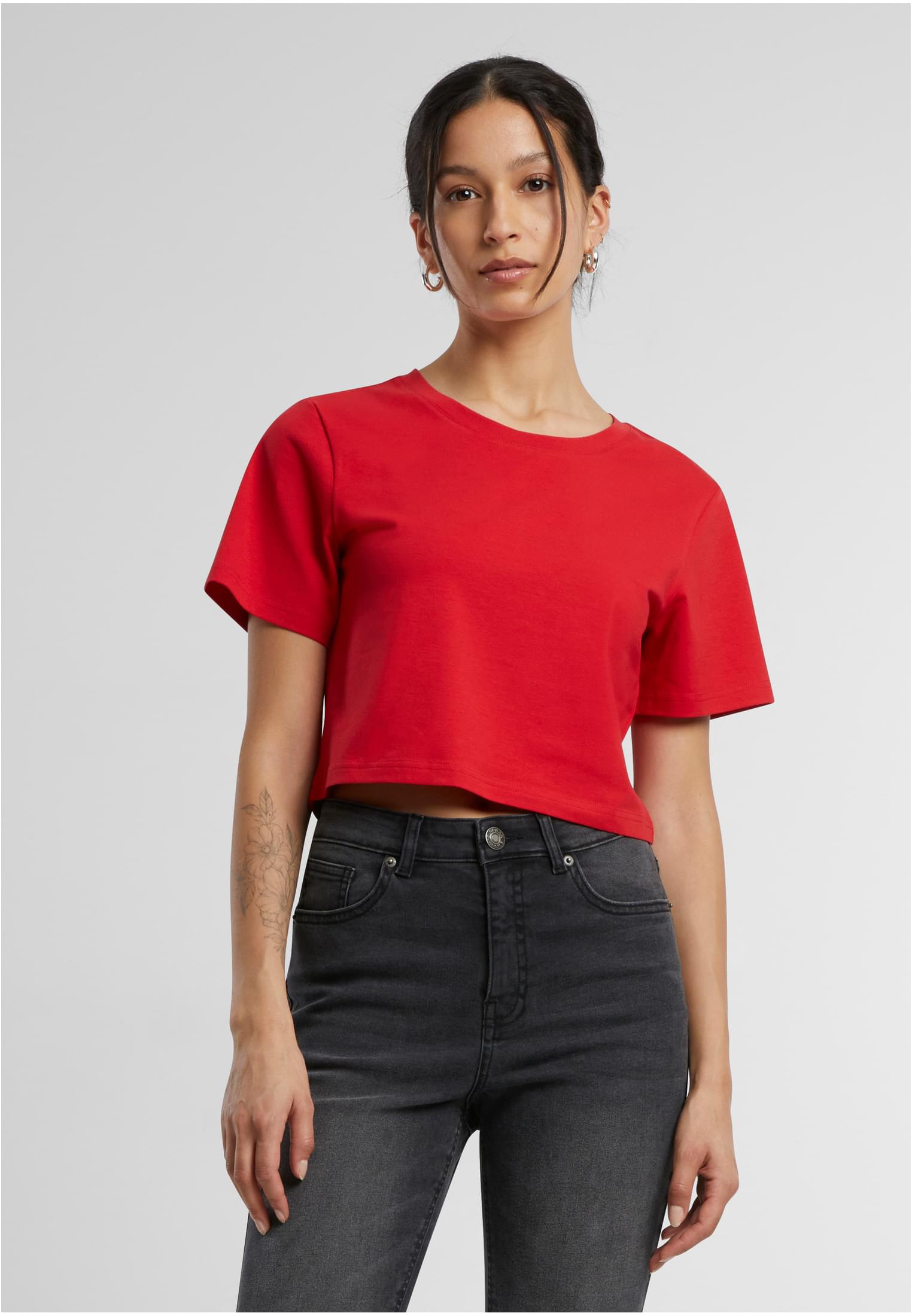 Ladies Cropped Tee cityred | cityred