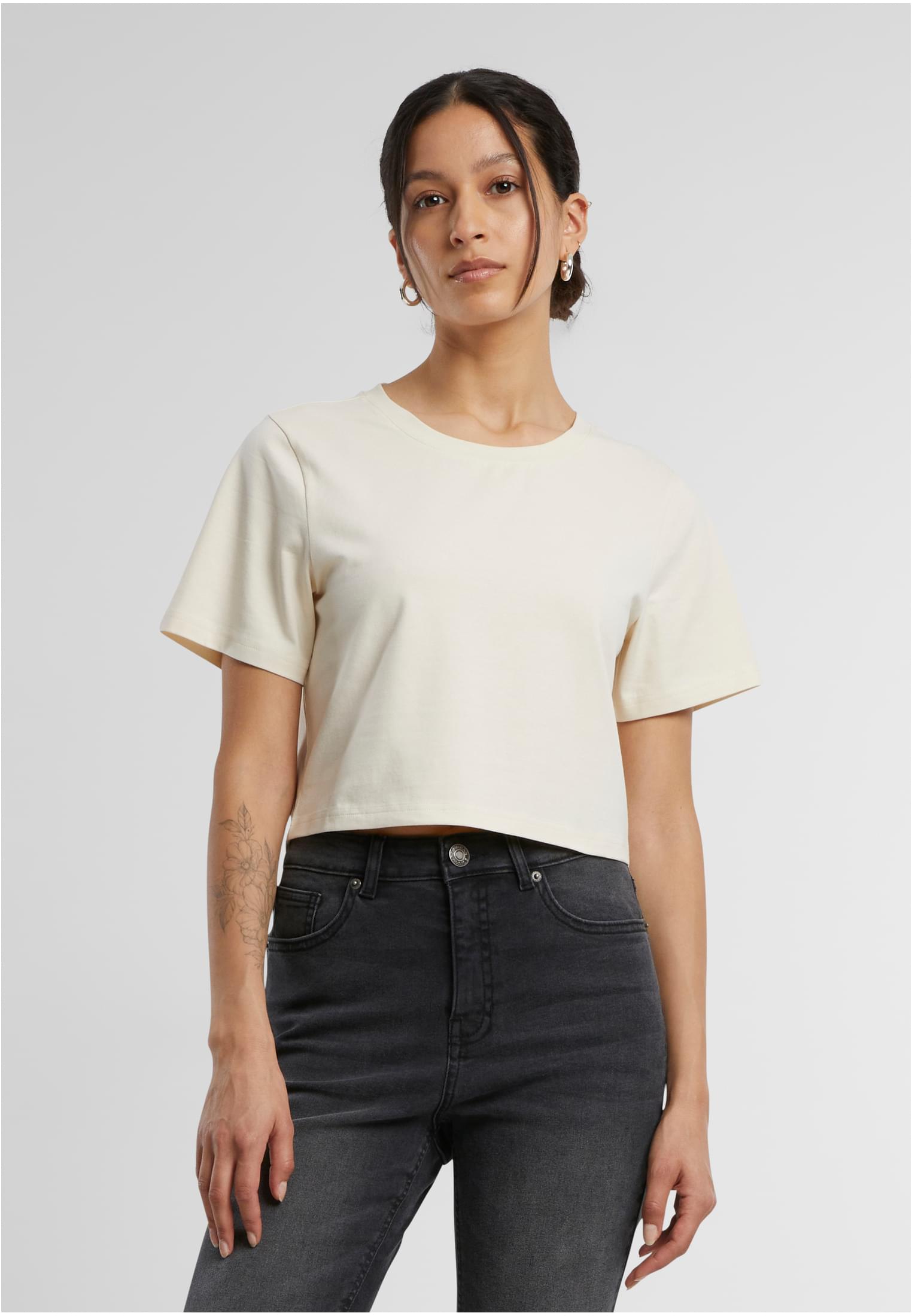 Ladies Cropped Tee whitesand | whitesand