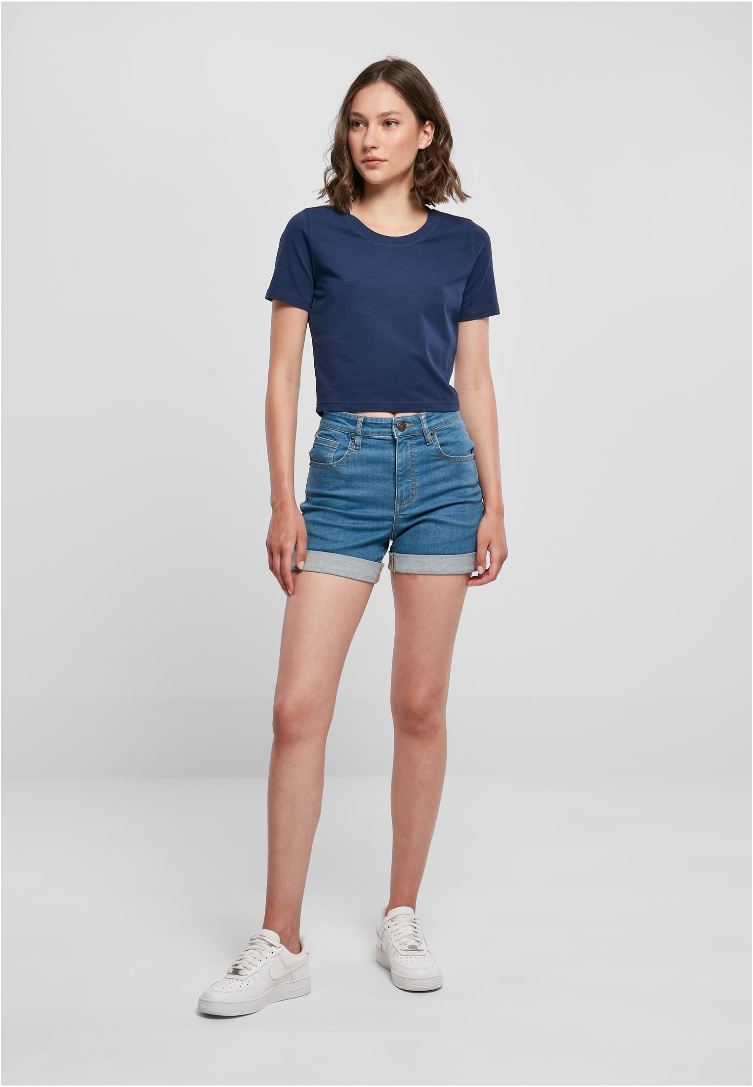 Ladies Cropped Tee lightnavy | lightnavy