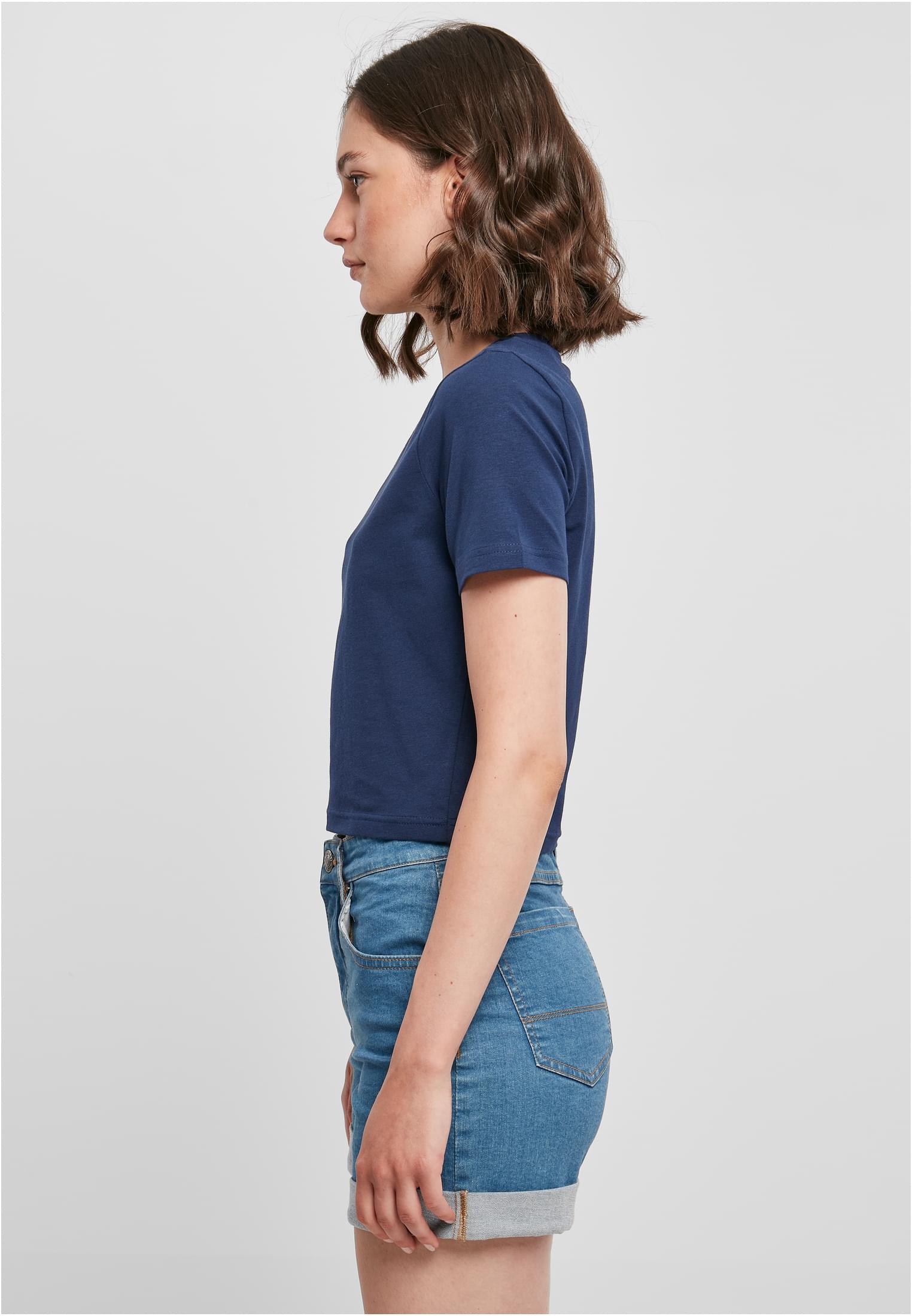 Ladies Cropped Tee lightnavy | lightnavy
