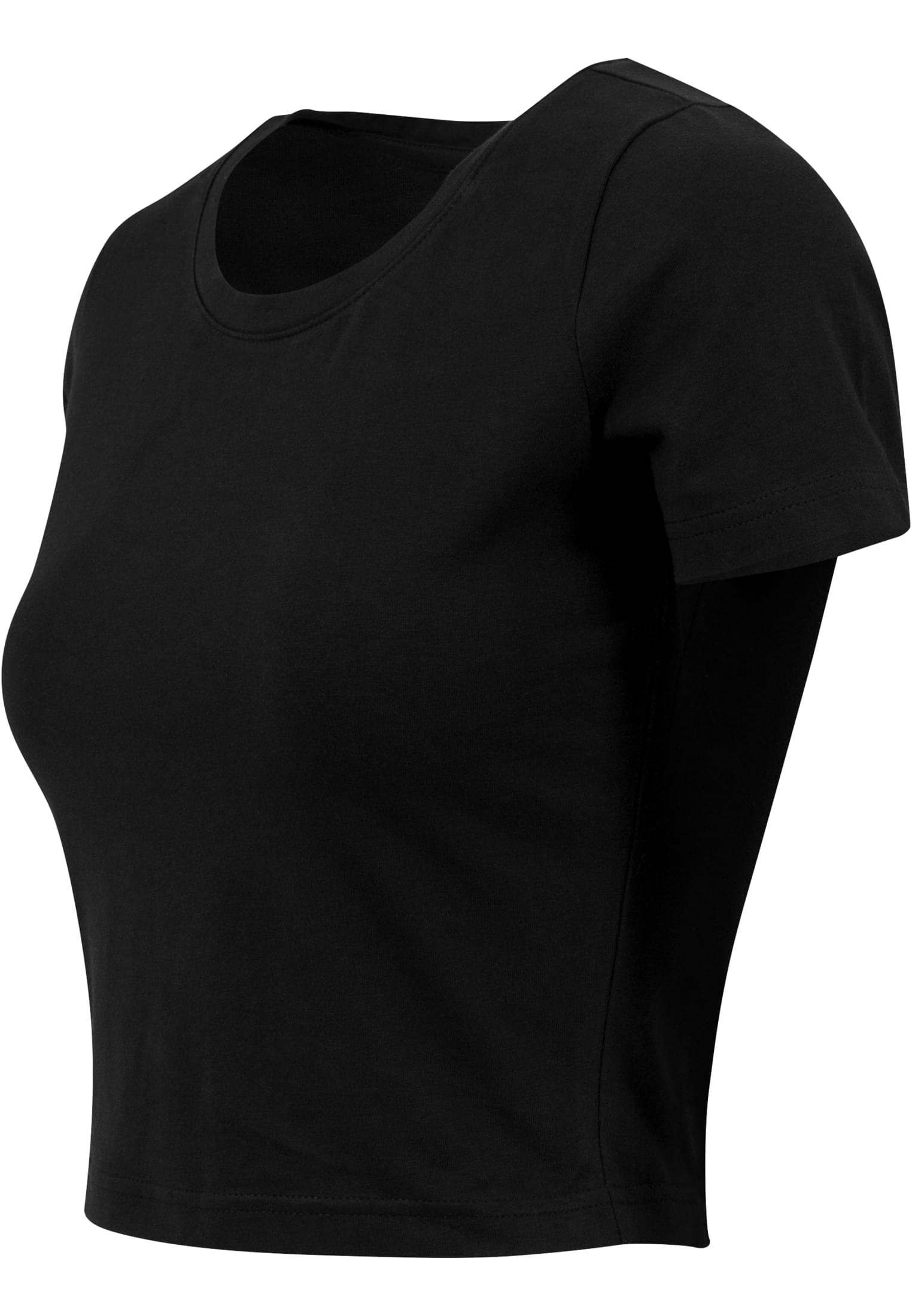 Ladies Cropped Tee black | black
