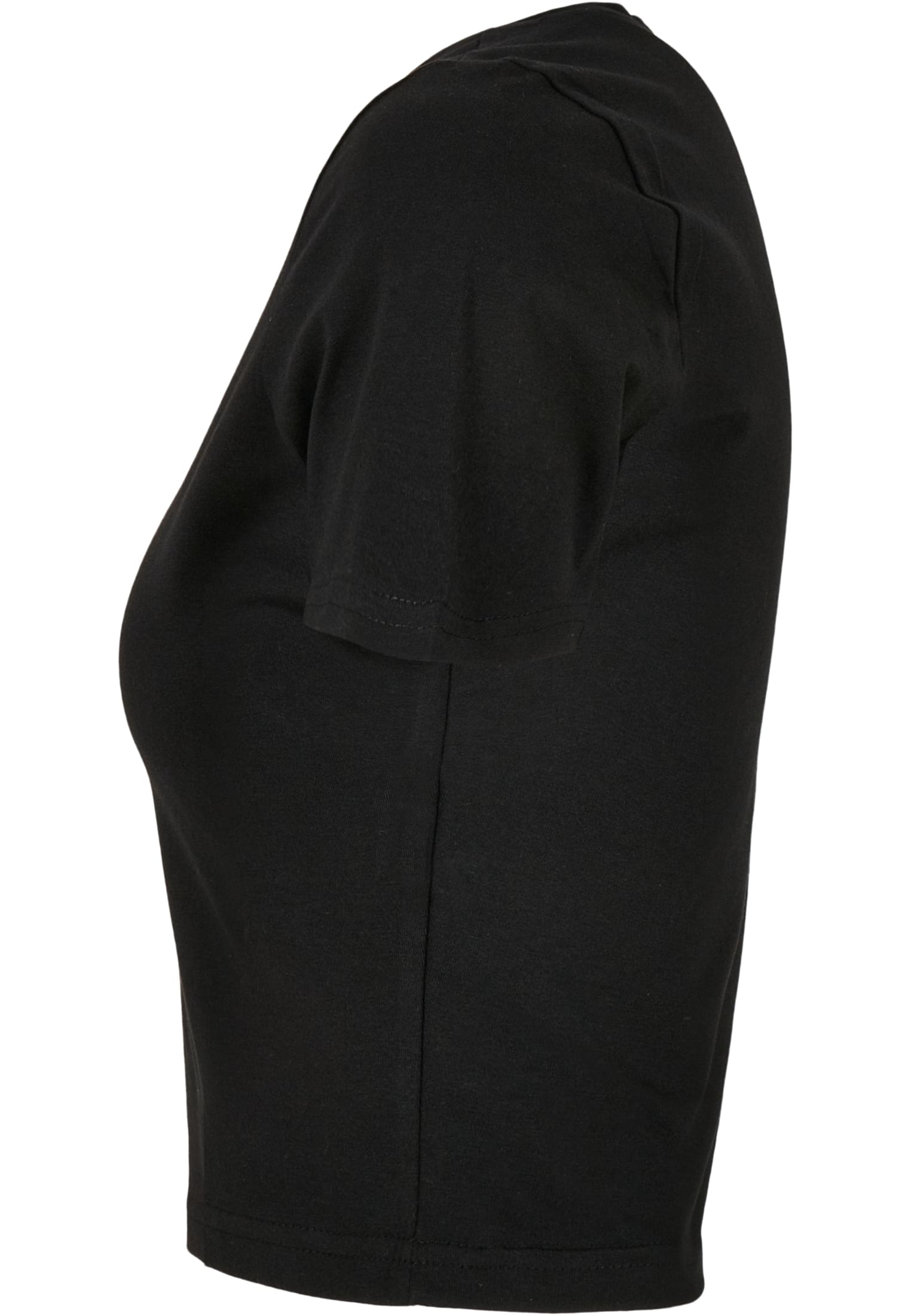 Ladies Cropped Tee black | black