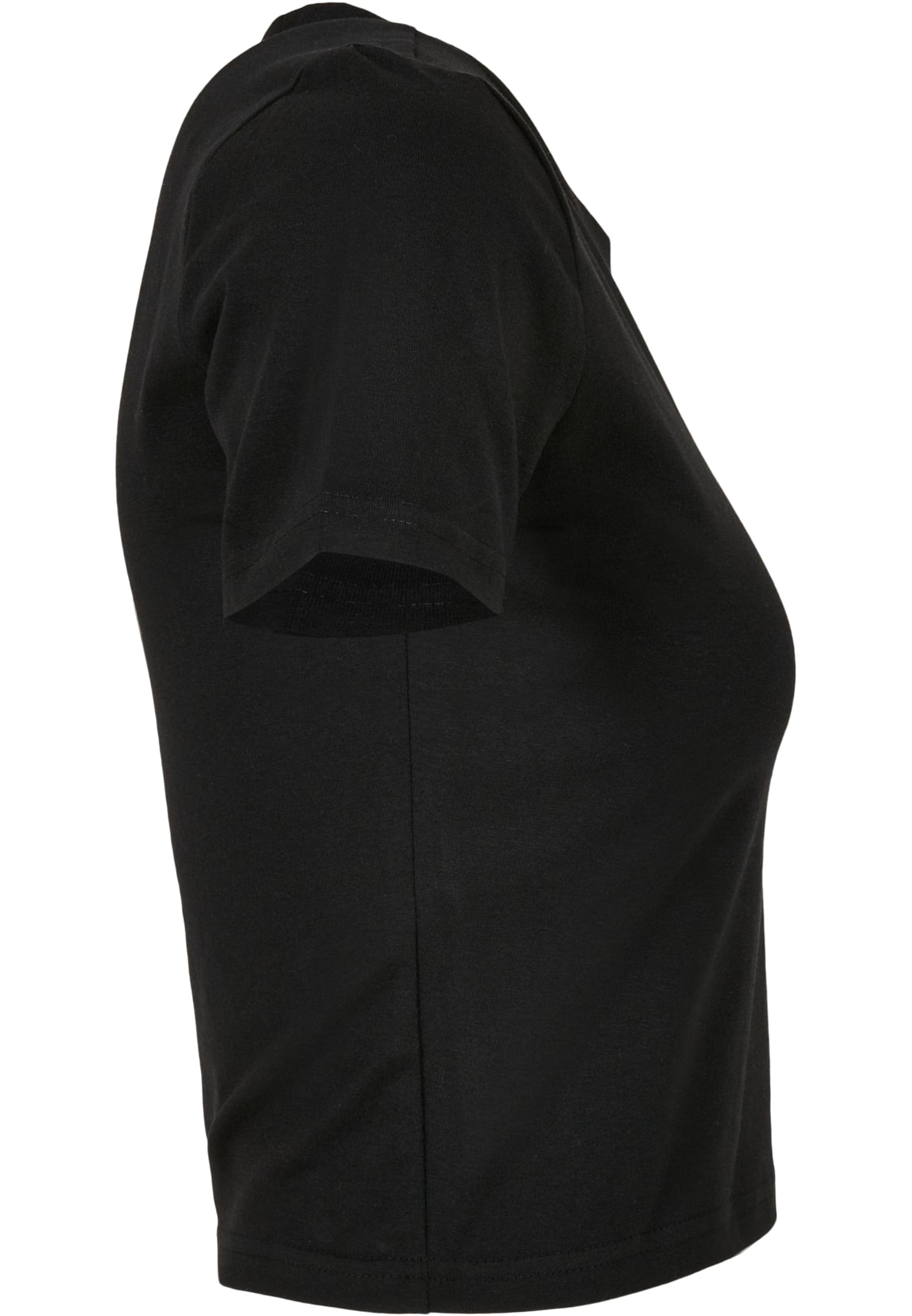 Ladies Cropped Tee black | black