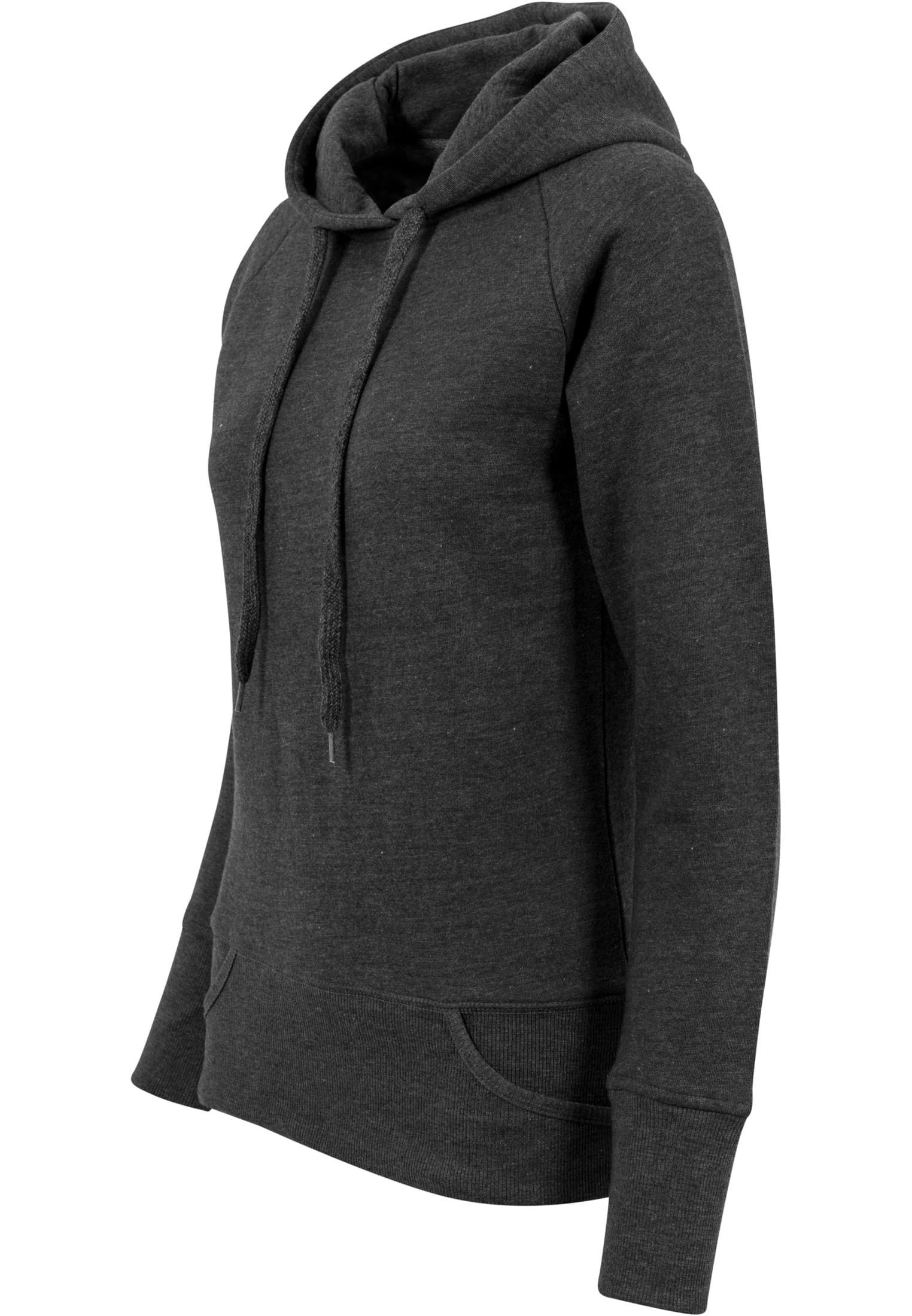 Ladies Cuff Pockets Hoody charcoal | charcoal