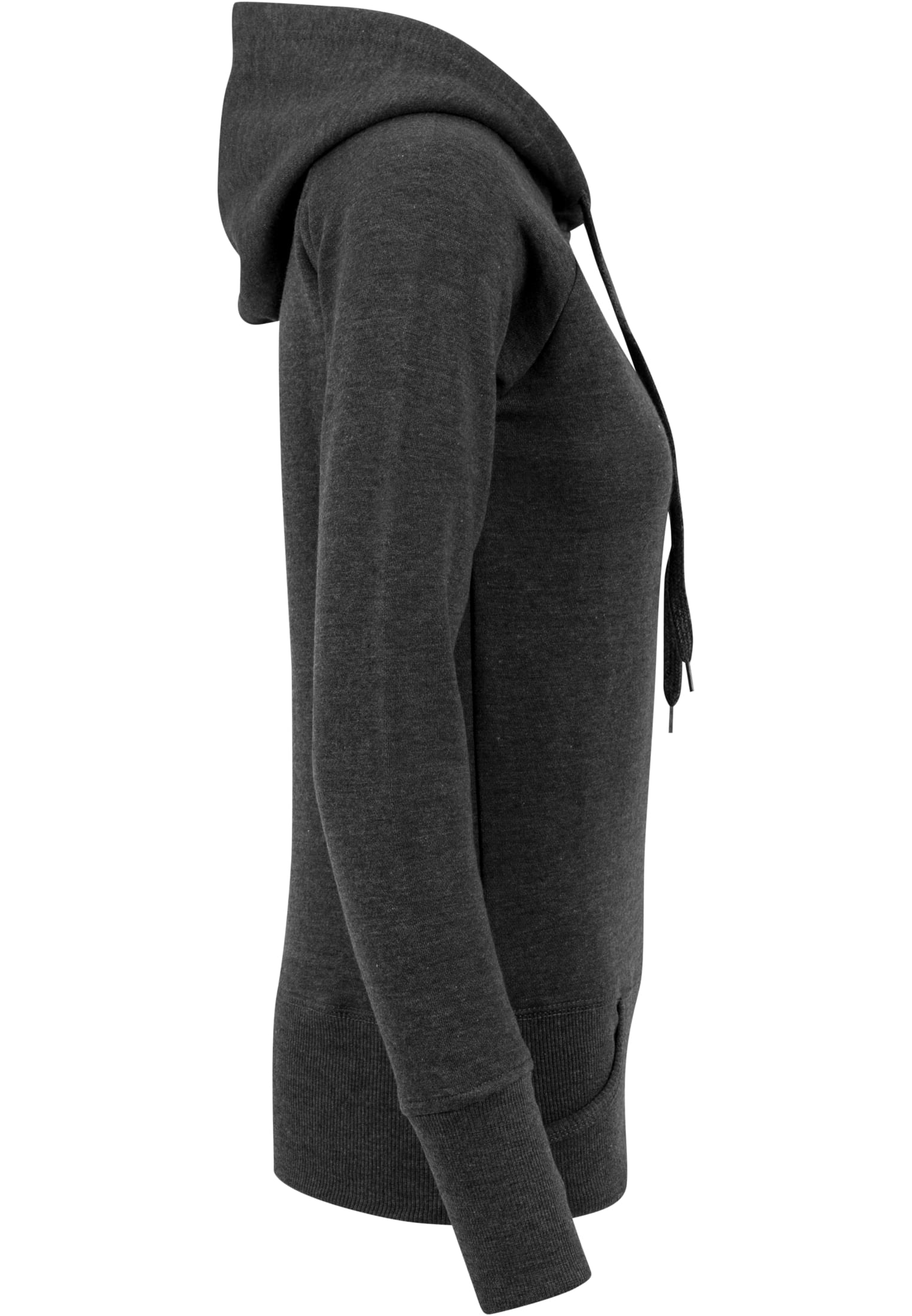 Ladies Cuff Pockets Hoody charcoal | charcoal