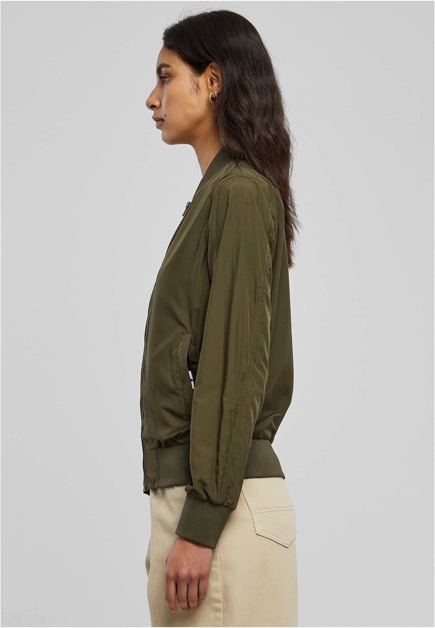 Ladies Bomber Jacket dark olive | dark olive