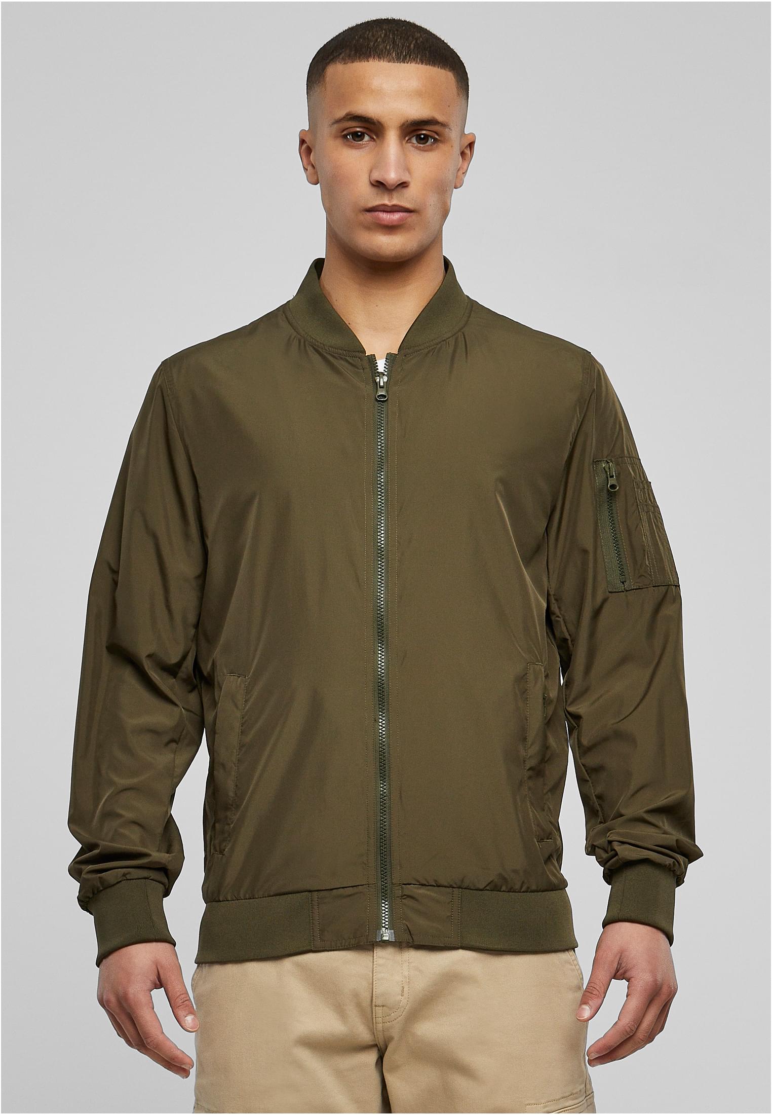 Light Bomber Jacket dark olive | dark olive