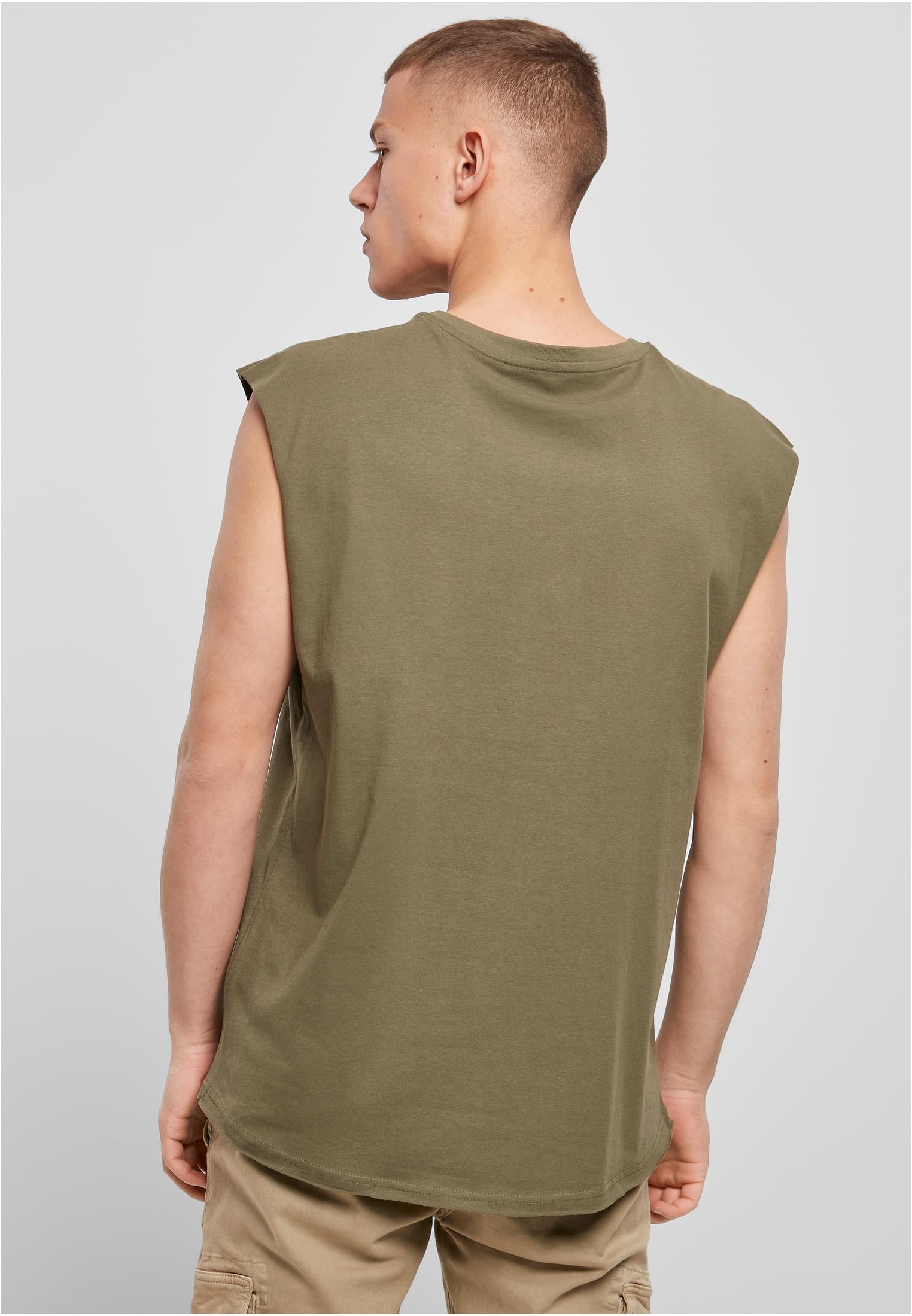 Sleeveless Tee olive | olive