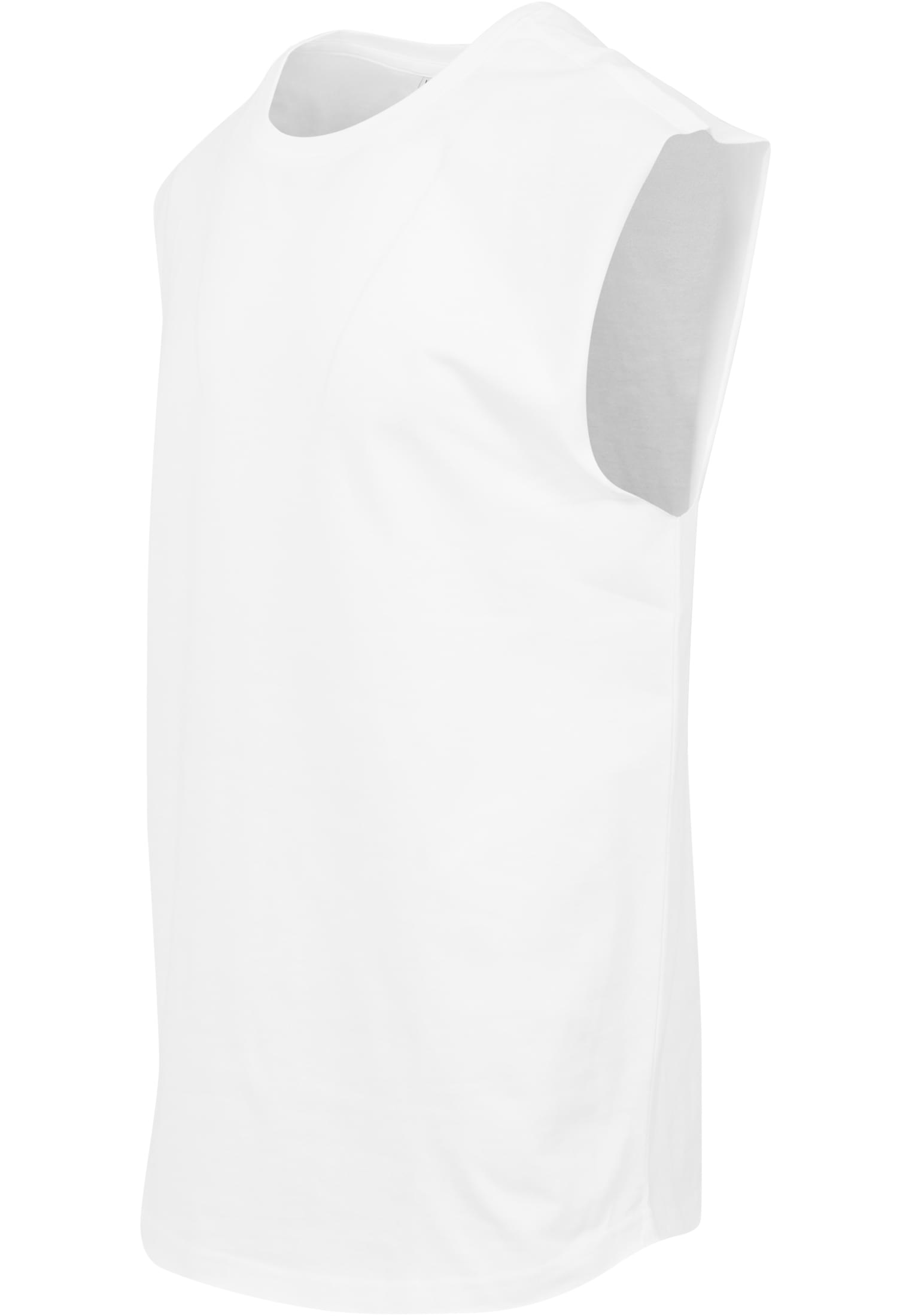 Sleeveless Tee white | white