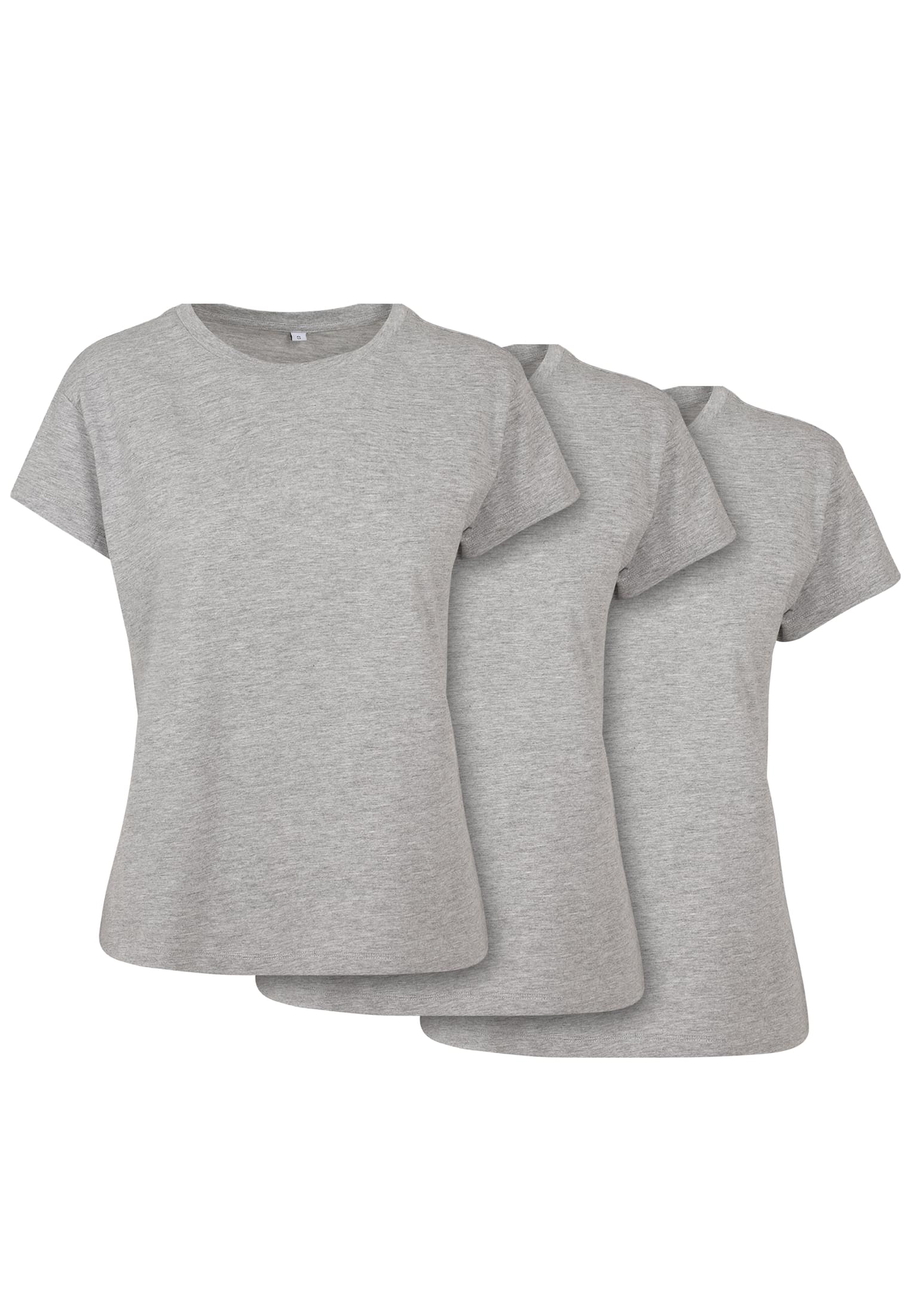 Ladies Box Tee 3-Pack heather grey | heather grey