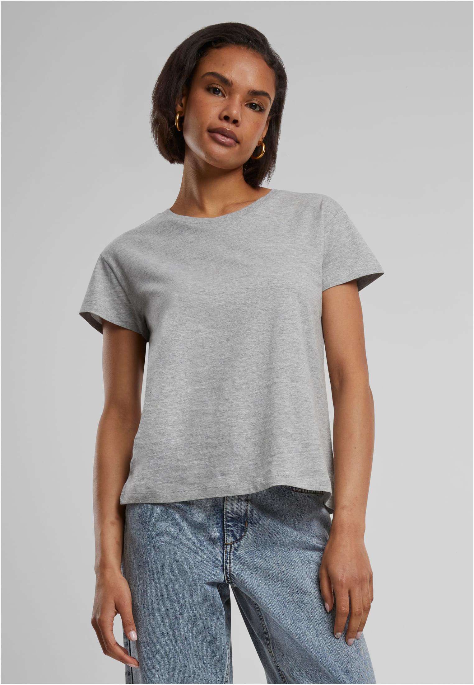 Ladies Box Tee heather grey | heather grey