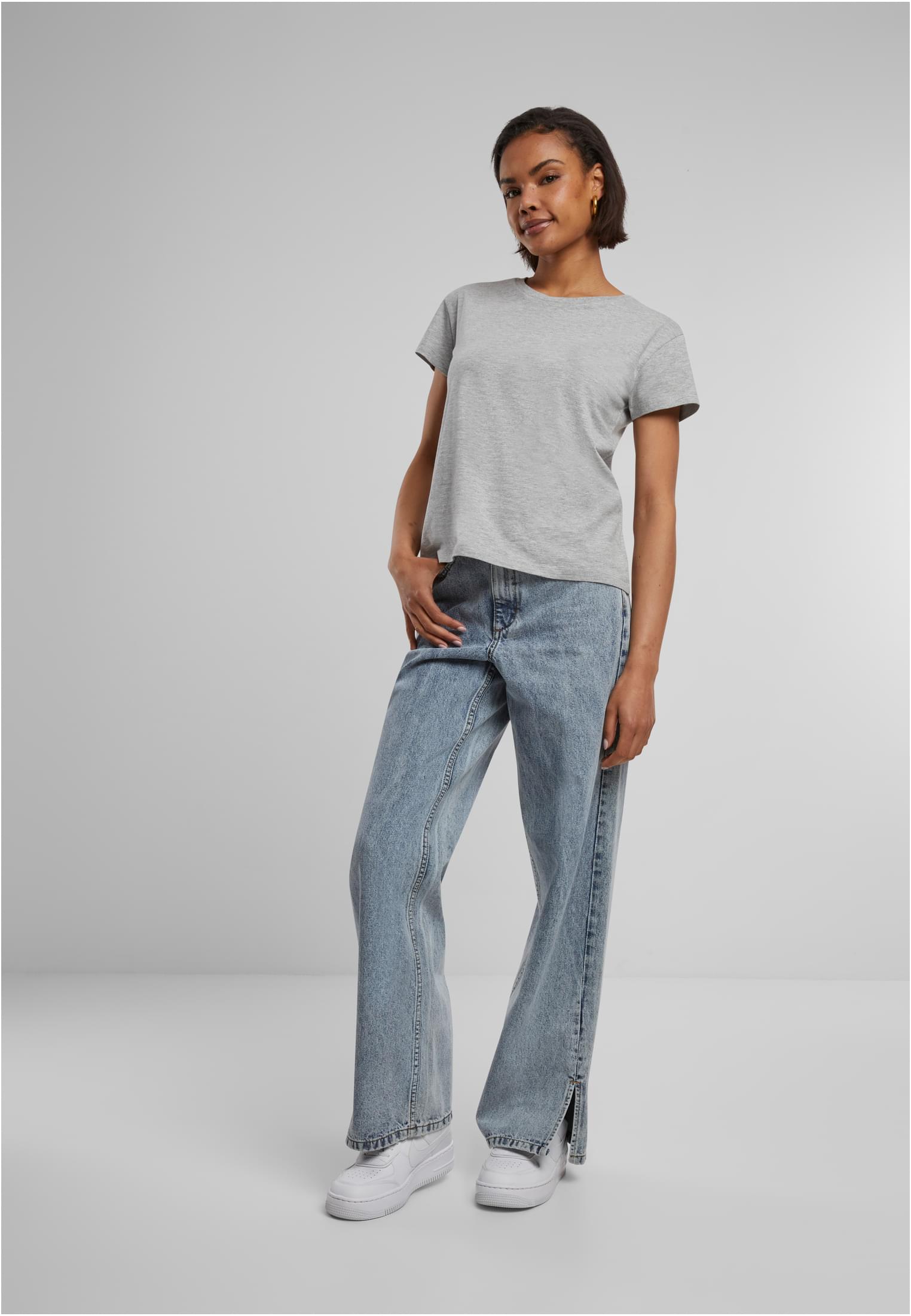 Ladies Box Tee heather grey | heather grey