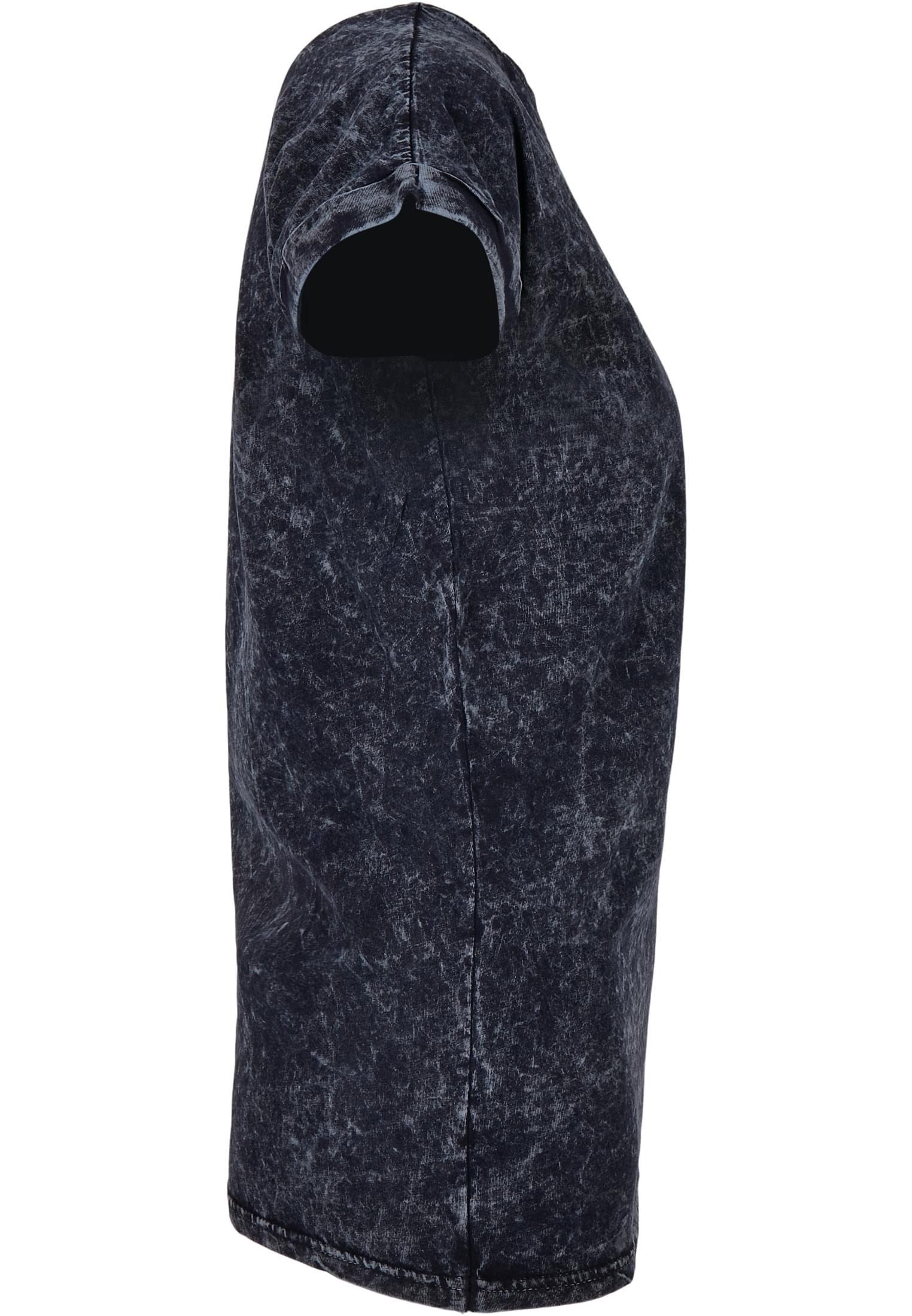 Ladies Acid Washed Extended Shoulder Tee indigo white | indigo white