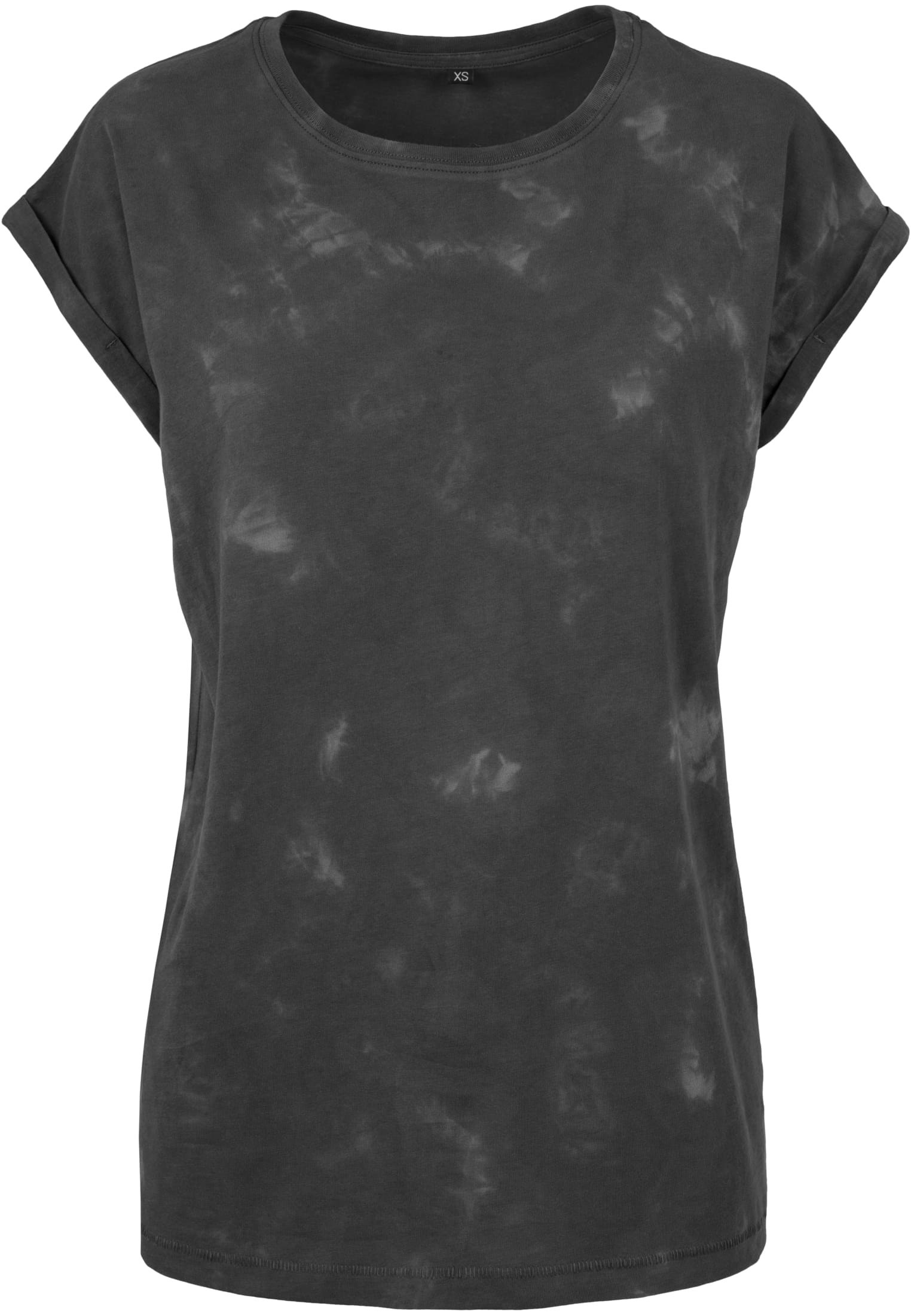 Ladies Batik Dye Extended Shoulder Tee grey darkgrey | grey darkgrey