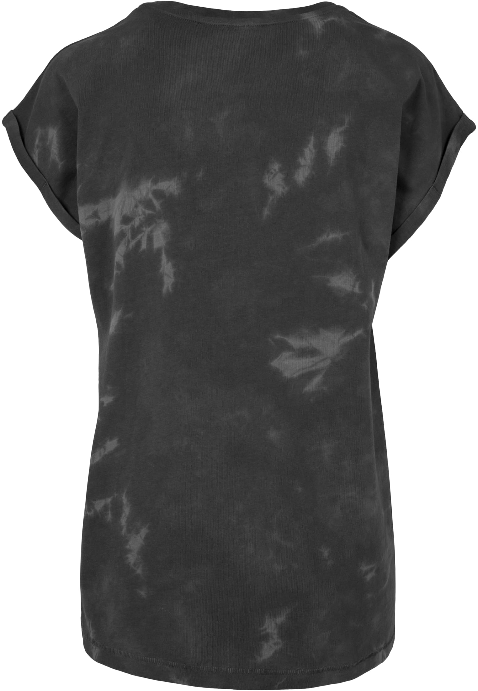 Ladies Batik Dye Extended Shoulder Tee grey darkgrey | grey darkgrey