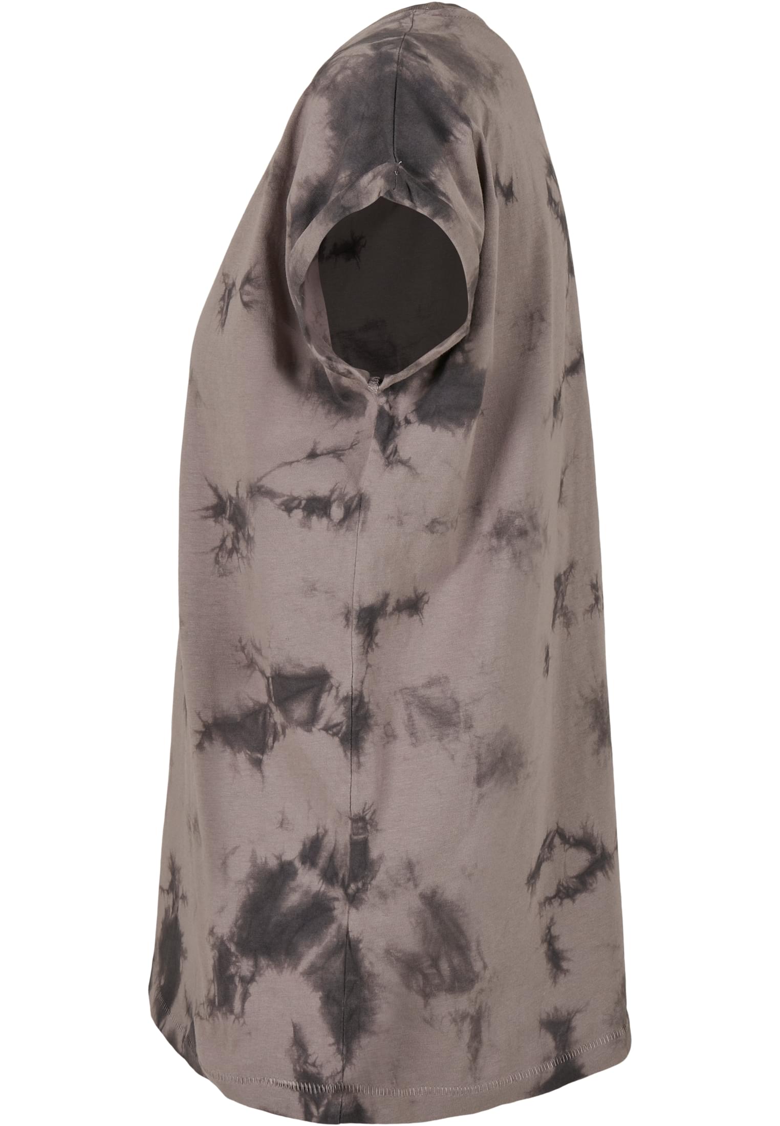 Ladies Batik Dye Extended Shoulder Tee lightgrey grey | lightgrey grey
