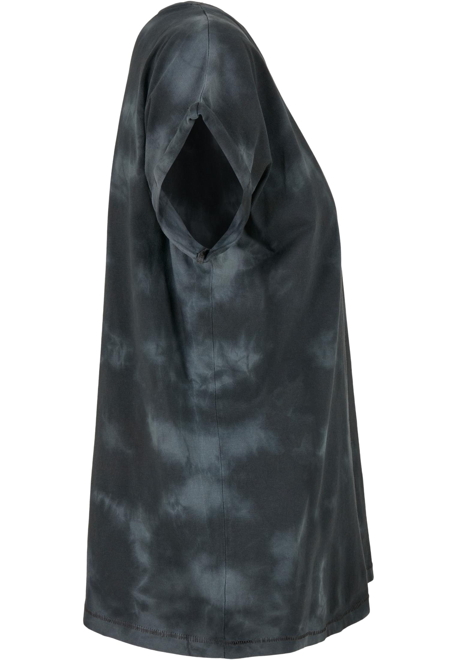 Ladies Batik Dye Extended Shoulder Tee grey darkgrey | grey darkgrey