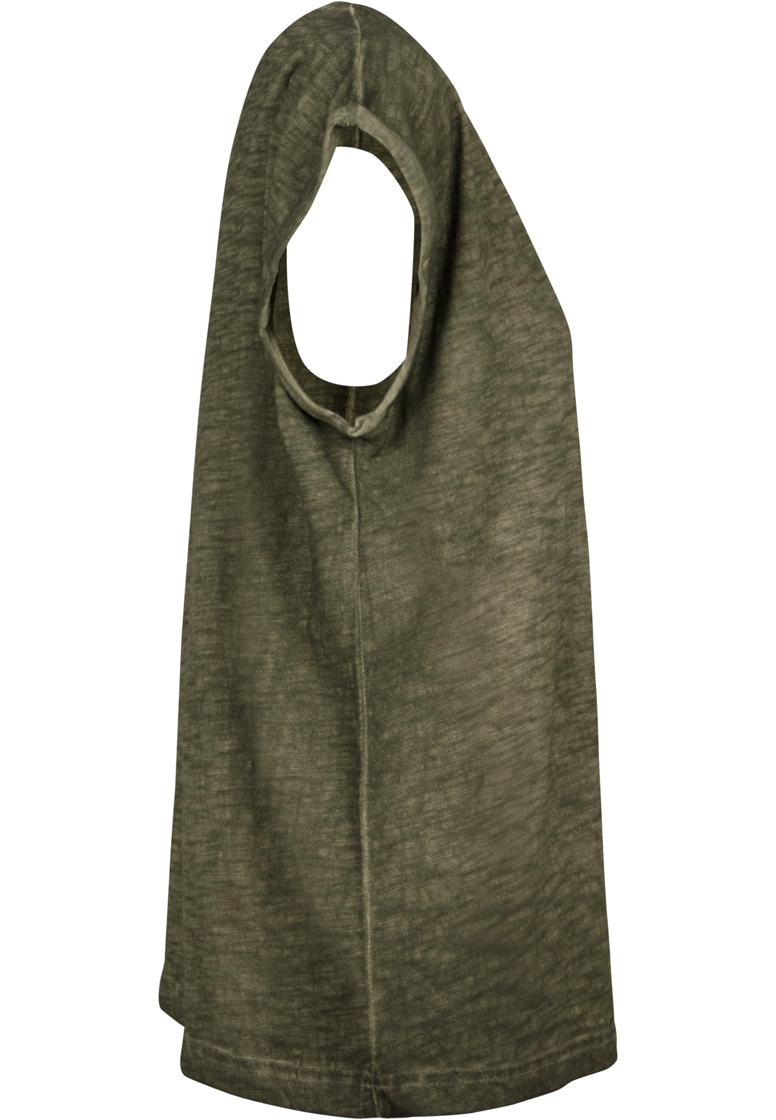 Ladies Spray Dye Extended Shoulder Tee olive | olive