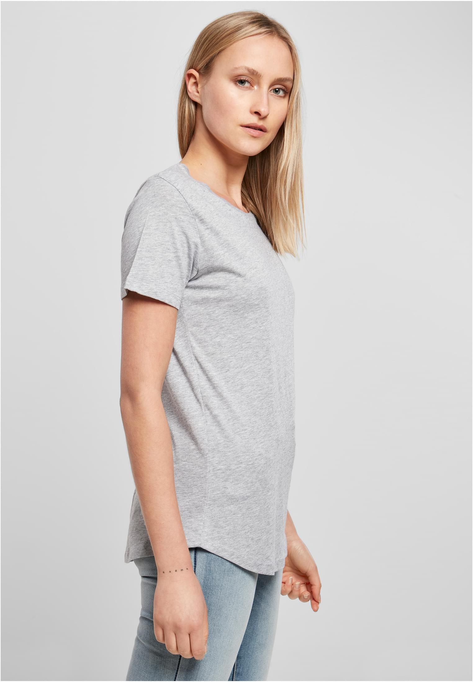 Ladies Fit Tee heather grey | heather grey
