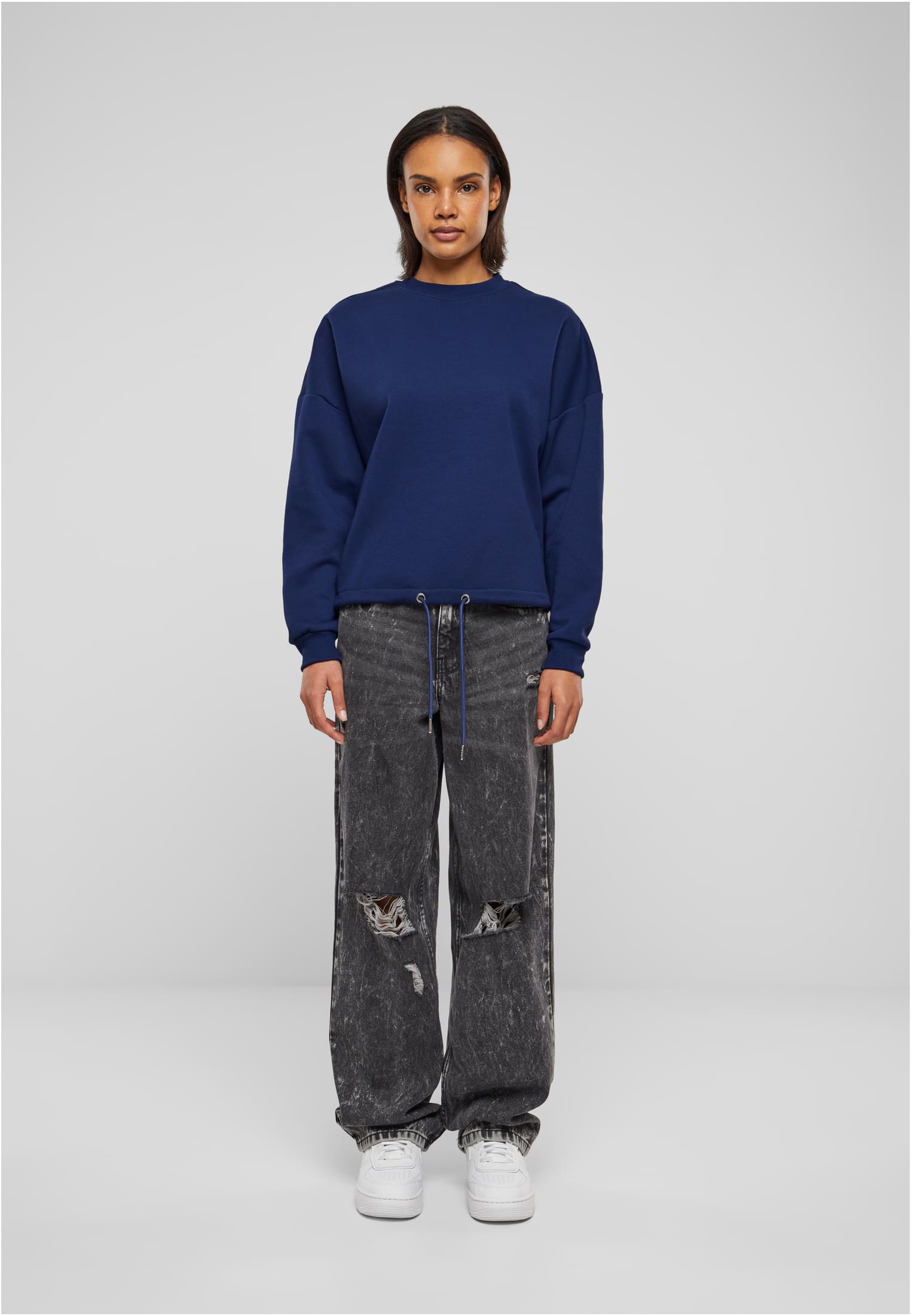 Ladies Oversize Crewneck light navy | light navy