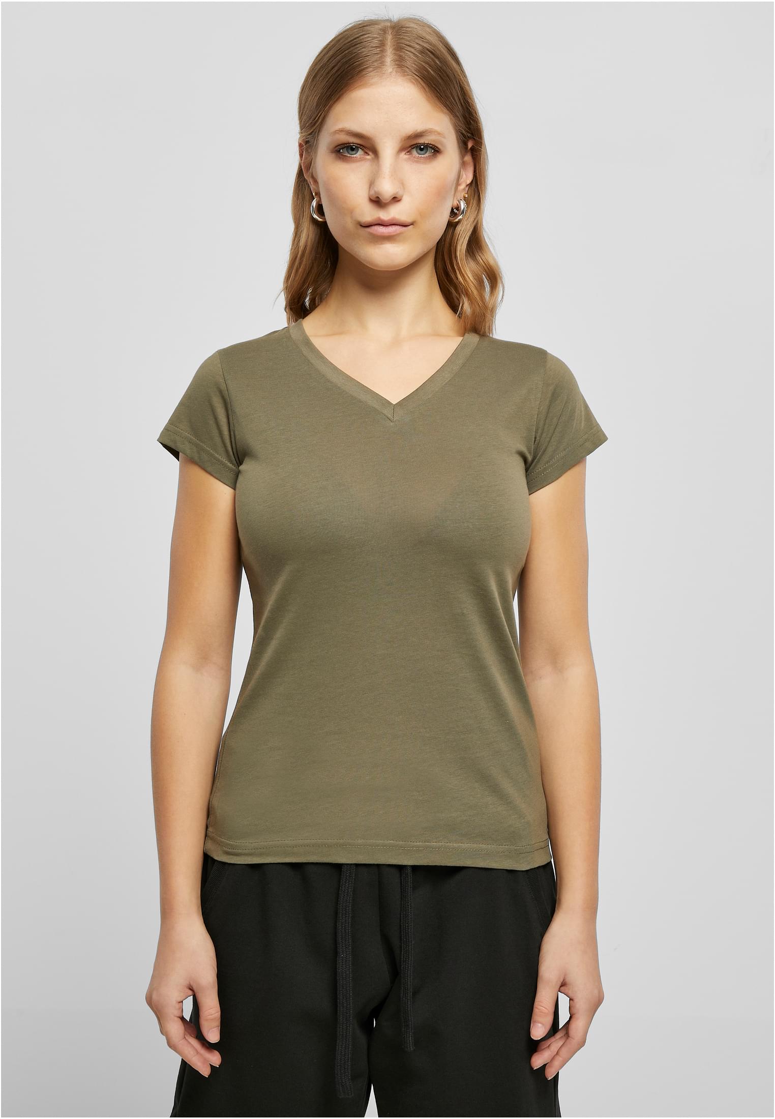 Ladies Basic Tee olive | olive