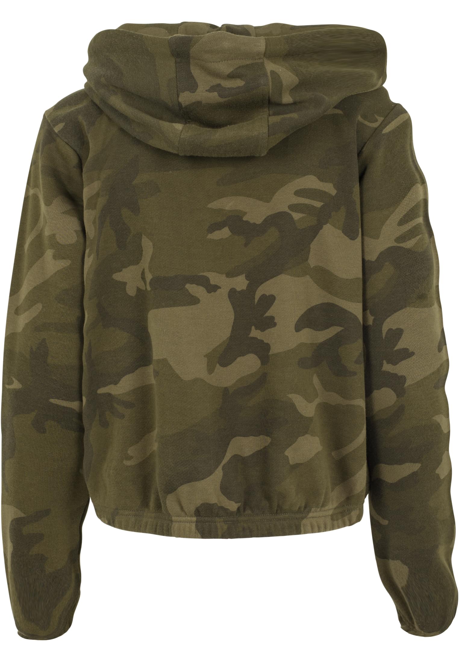 Ladies Camo Cropped Hoody olive camo | olive camo