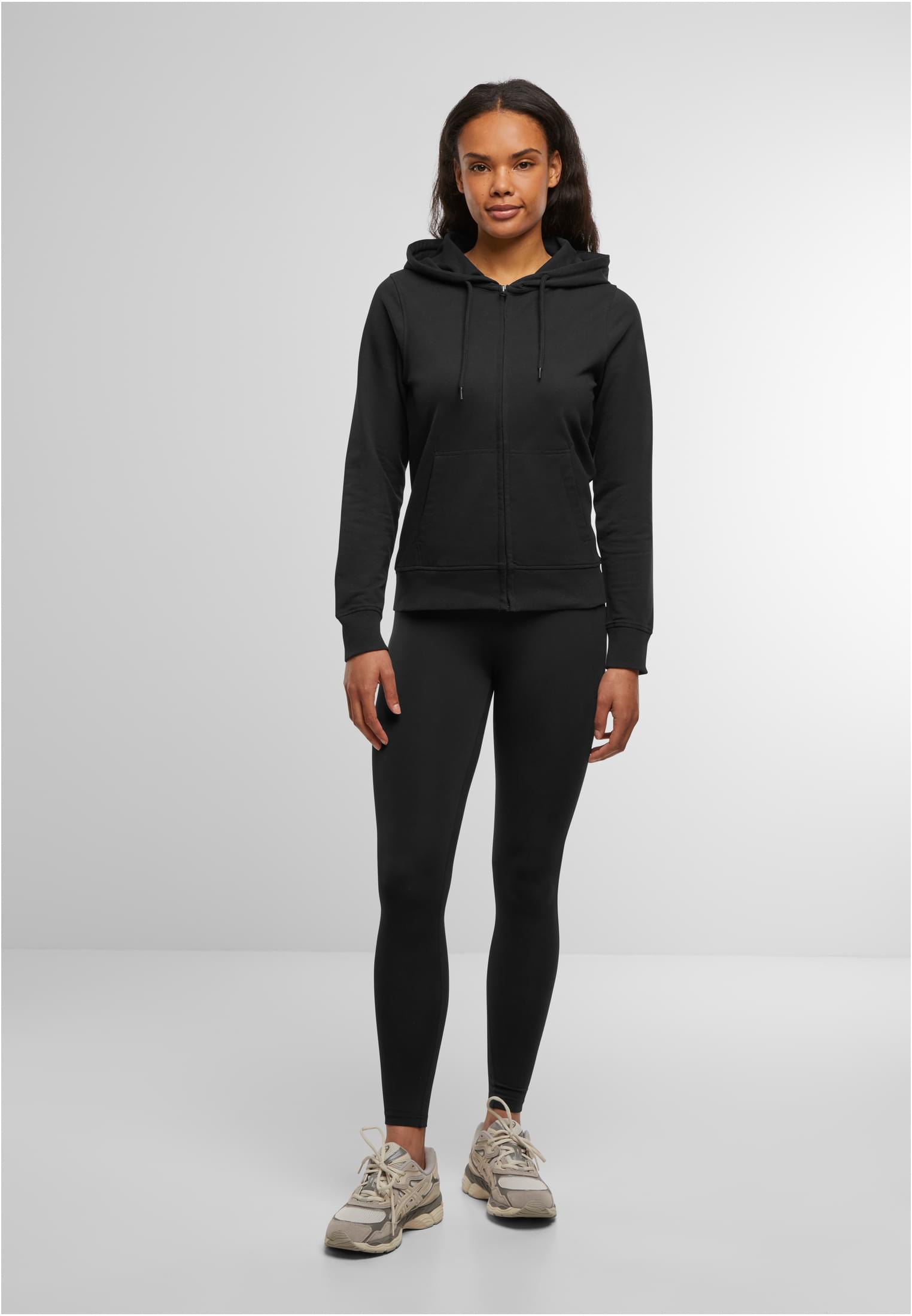 Ladies Terry Zip Hoody black | black