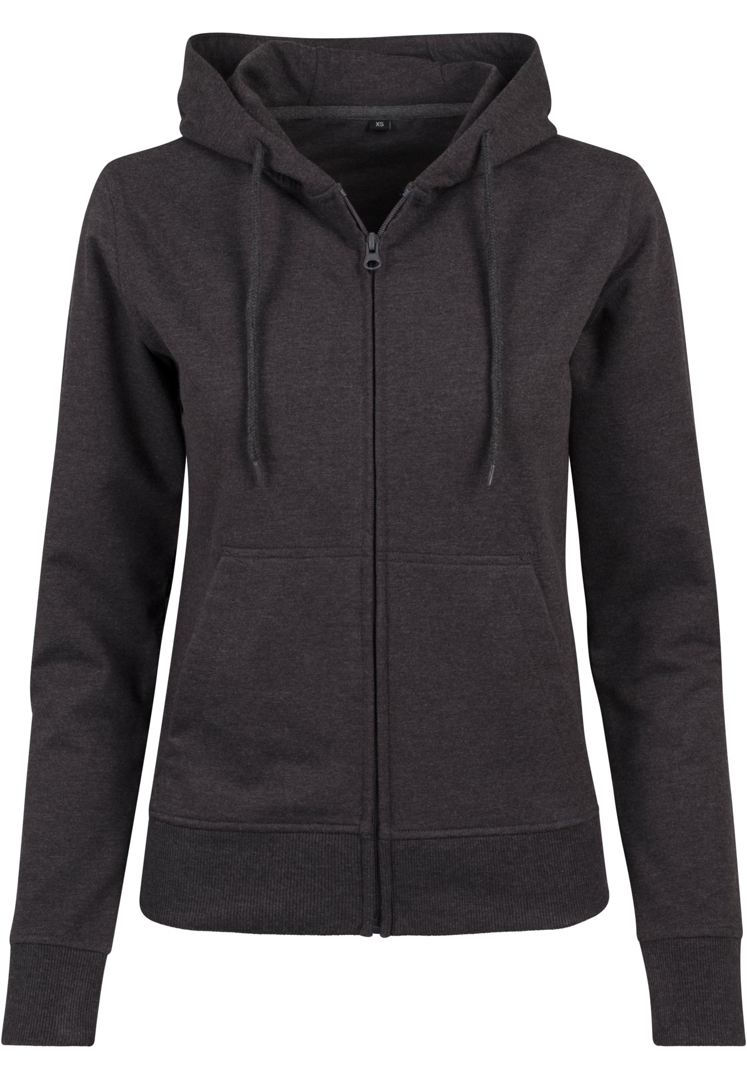 Ladies Terry Zip Hoody charcoal | charcoal