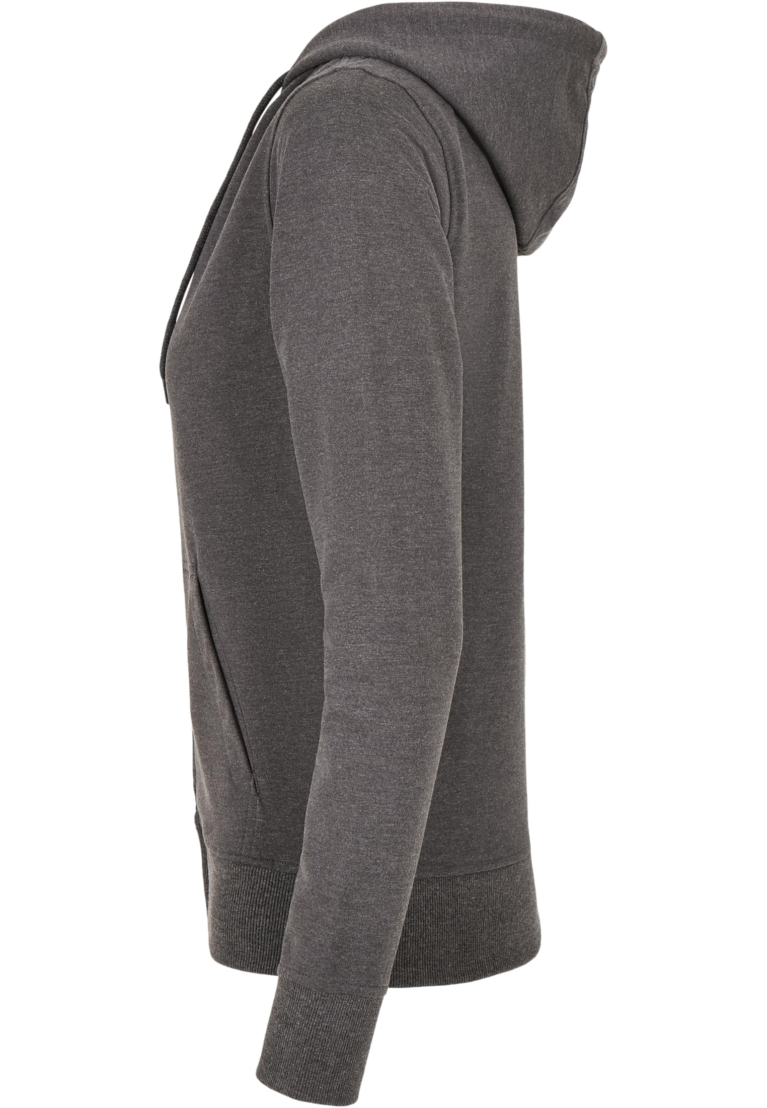 Ladies Terry Zip Hoody charcoal | charcoal