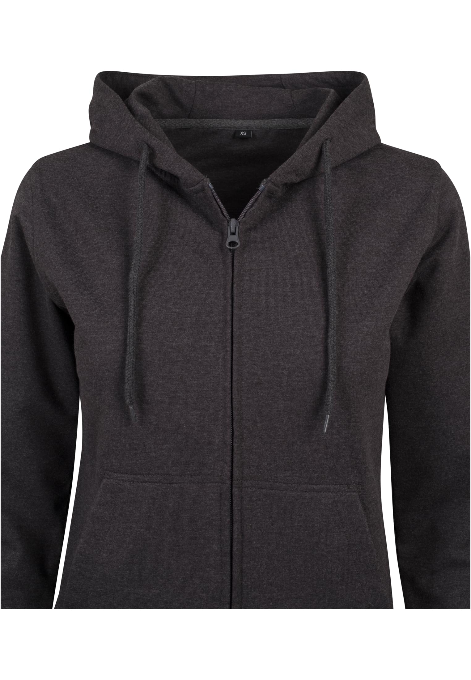 Ladies Terry Zip Hoody charcoal | charcoal