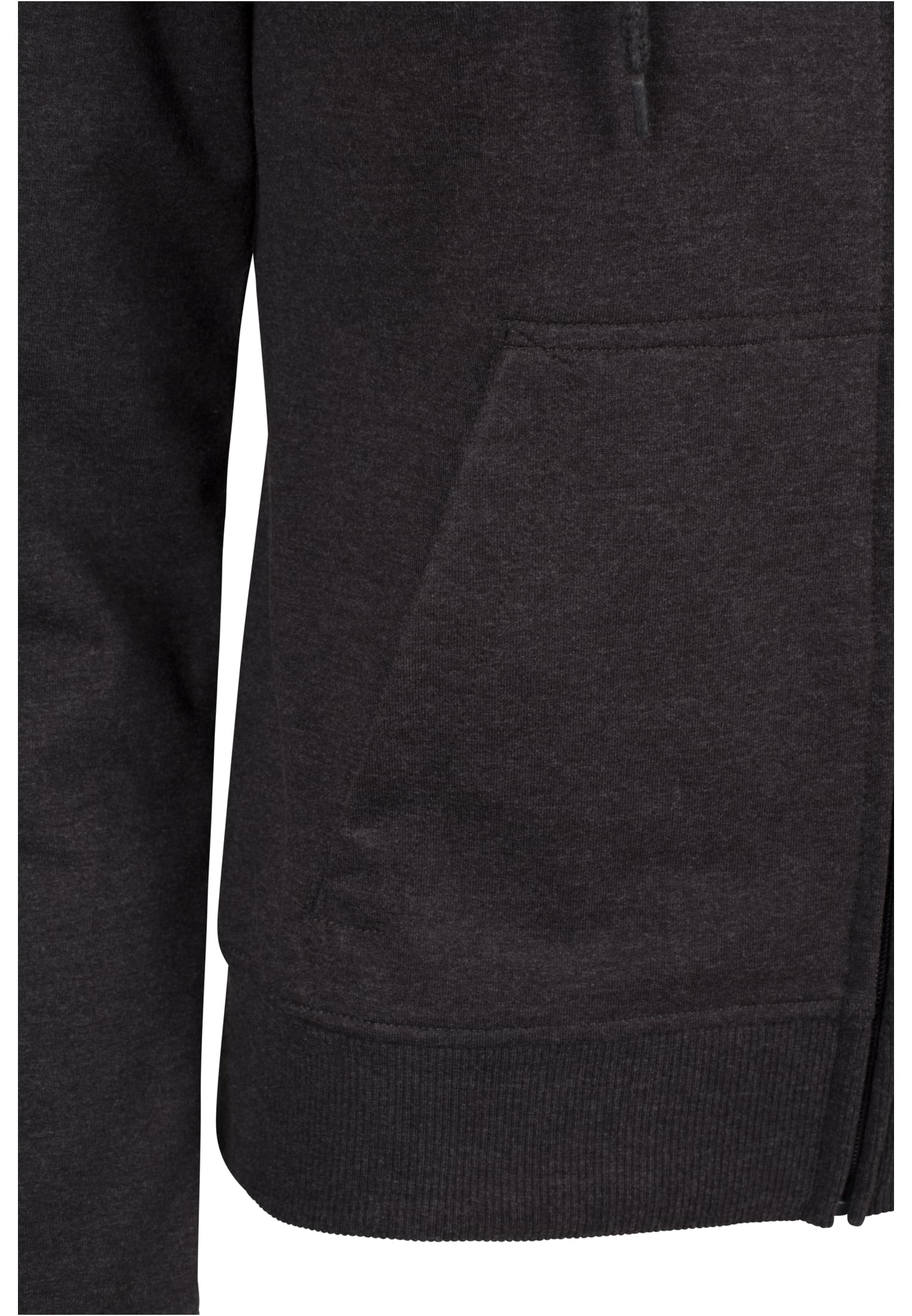 Ladies Terry Zip Hoody charcoal | charcoal
