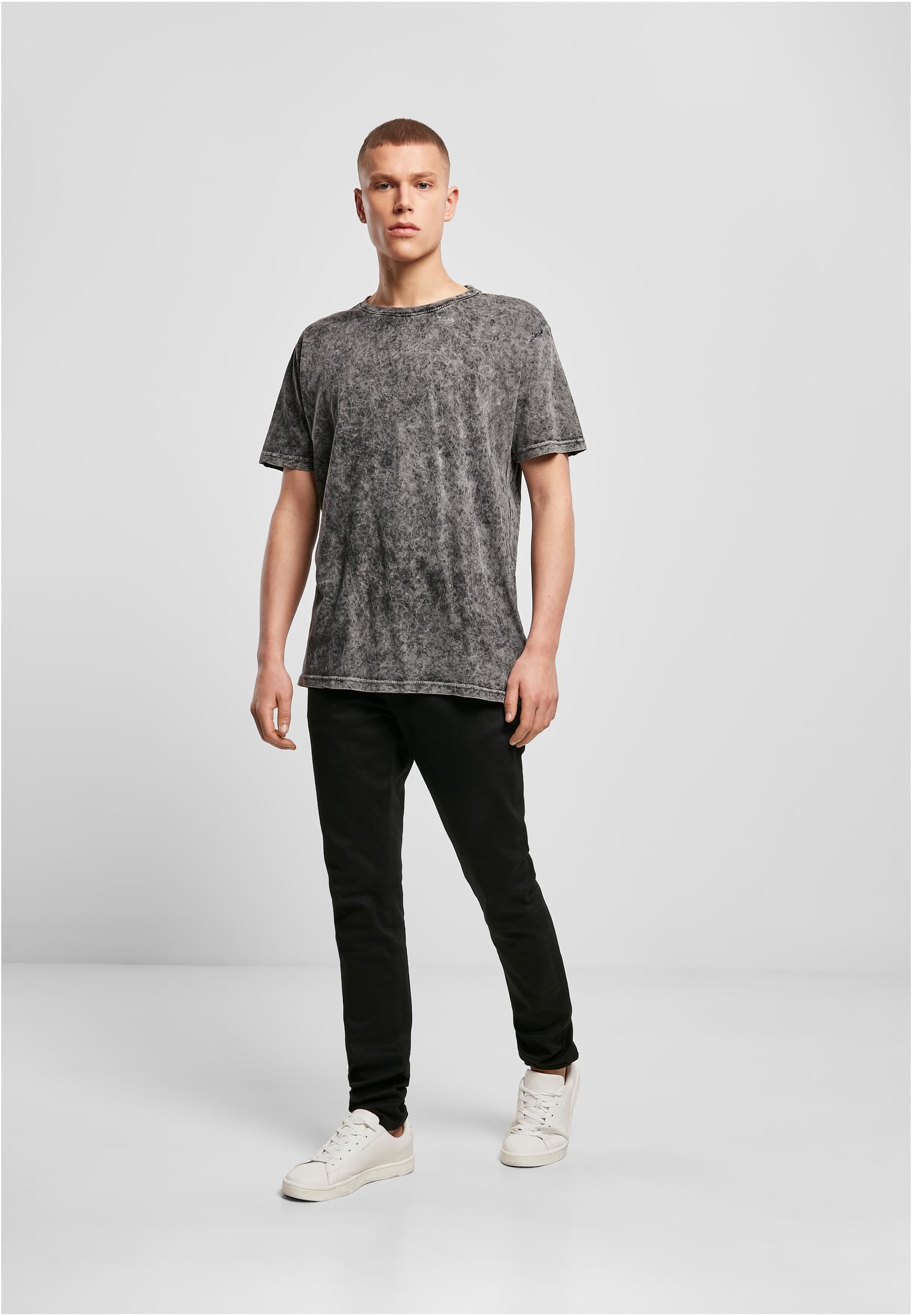 Acid Washed Tee darkgrey white | darkgrey white