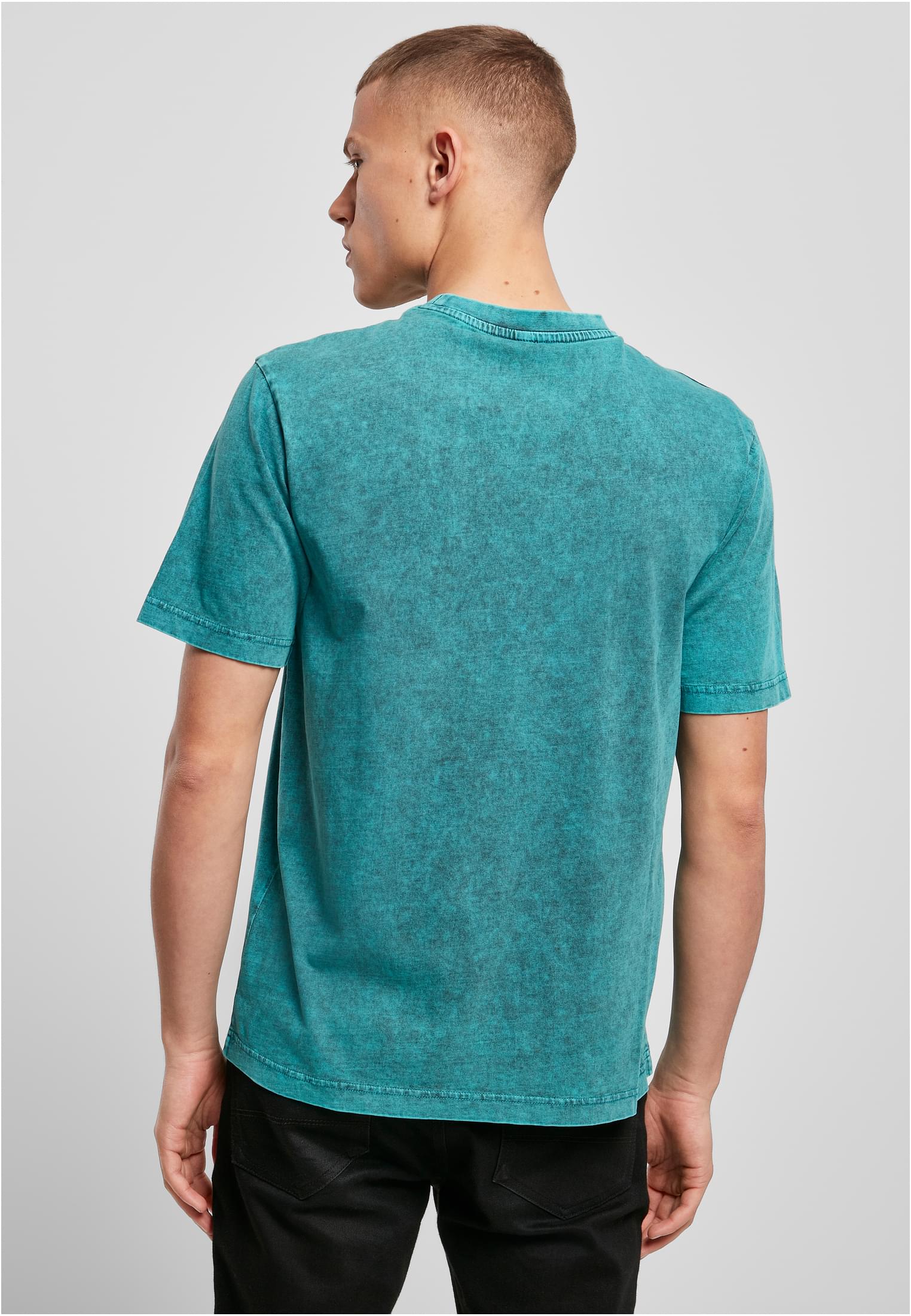 Acid Washed Tee teal black | teal black