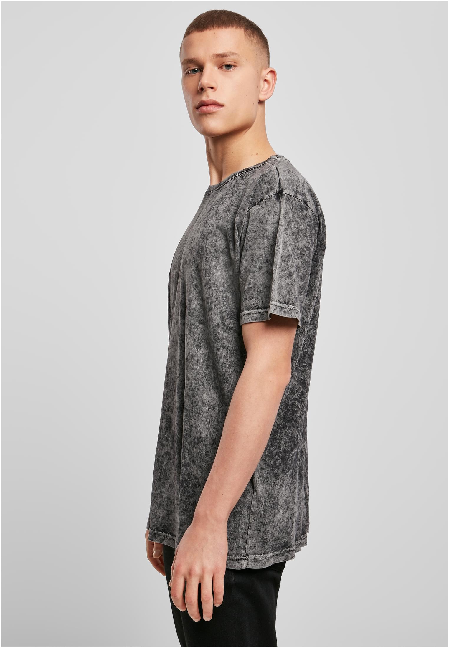 Acid Washed Tee darkgrey white | darkgrey white