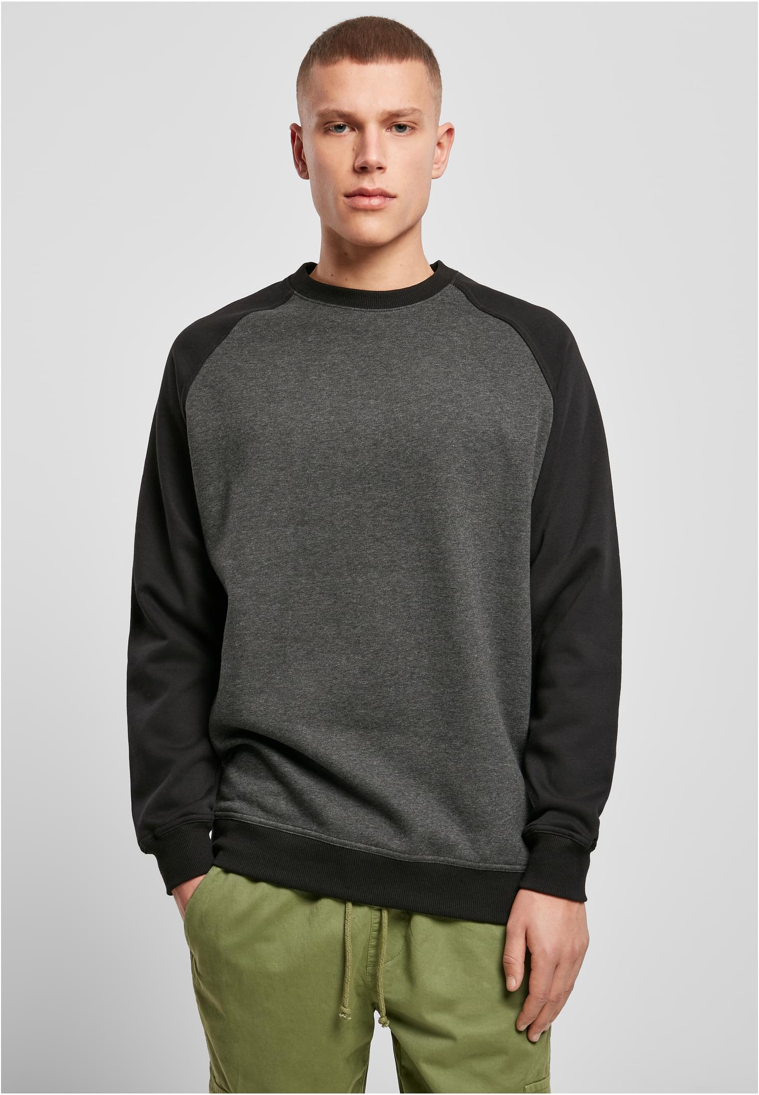 Raglan Crewneck cha/blk | cha/blk