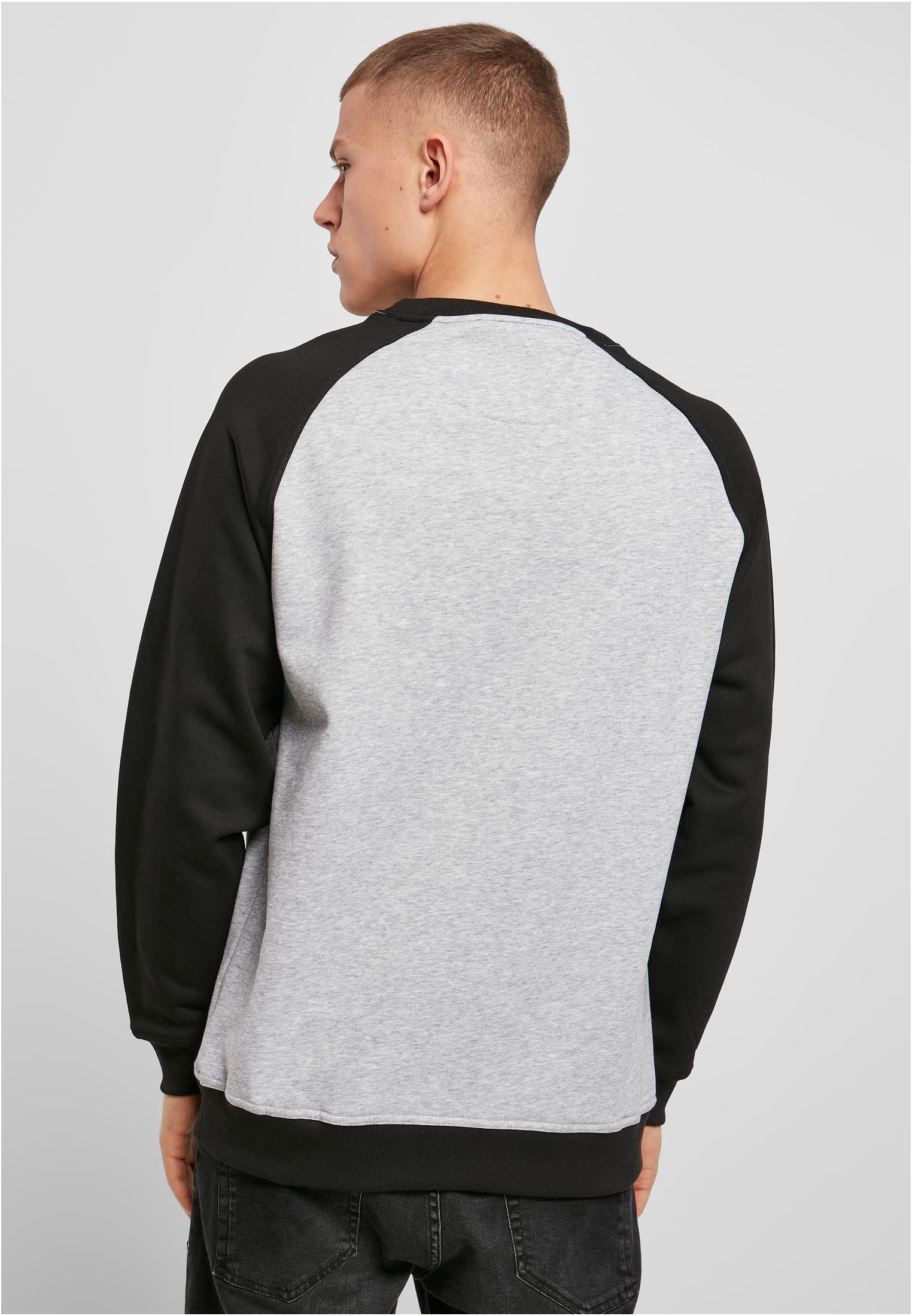 Raglan Crewneck h.grey/blk | h.grey/blk