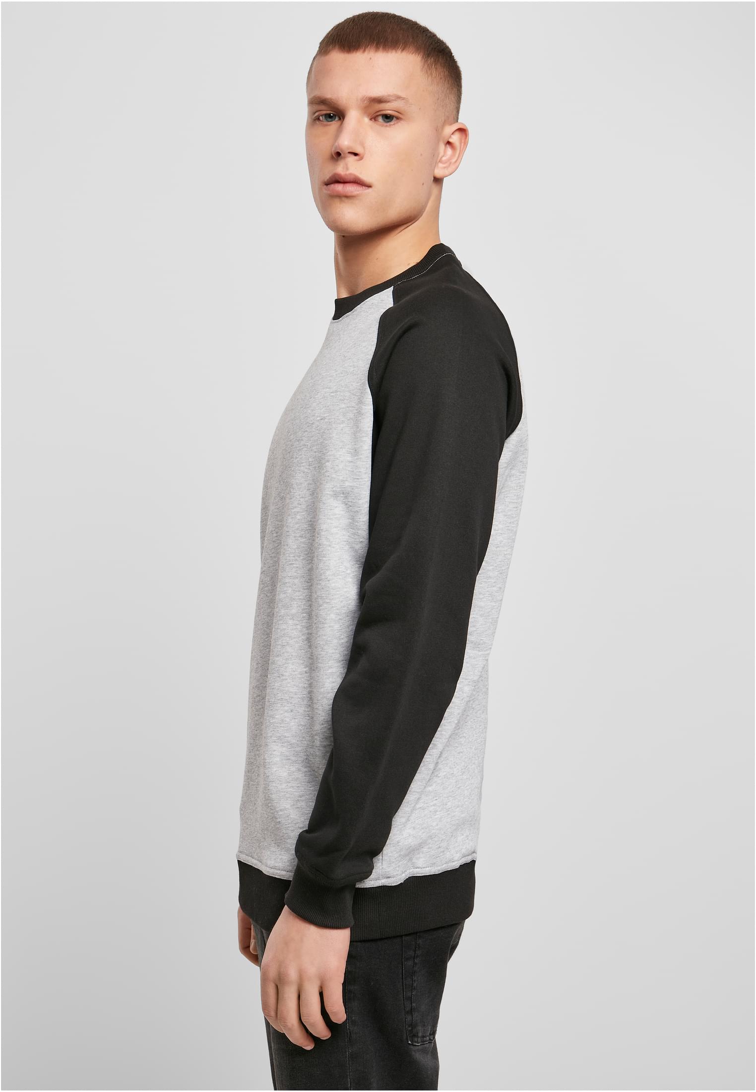 Raglan Crewneck h.grey/blk | h.grey/blk