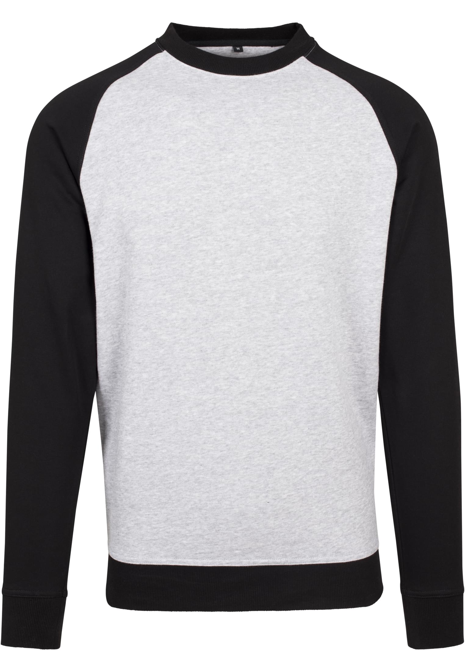 Raglan Crewneck h.grey/blk | h.grey/blk