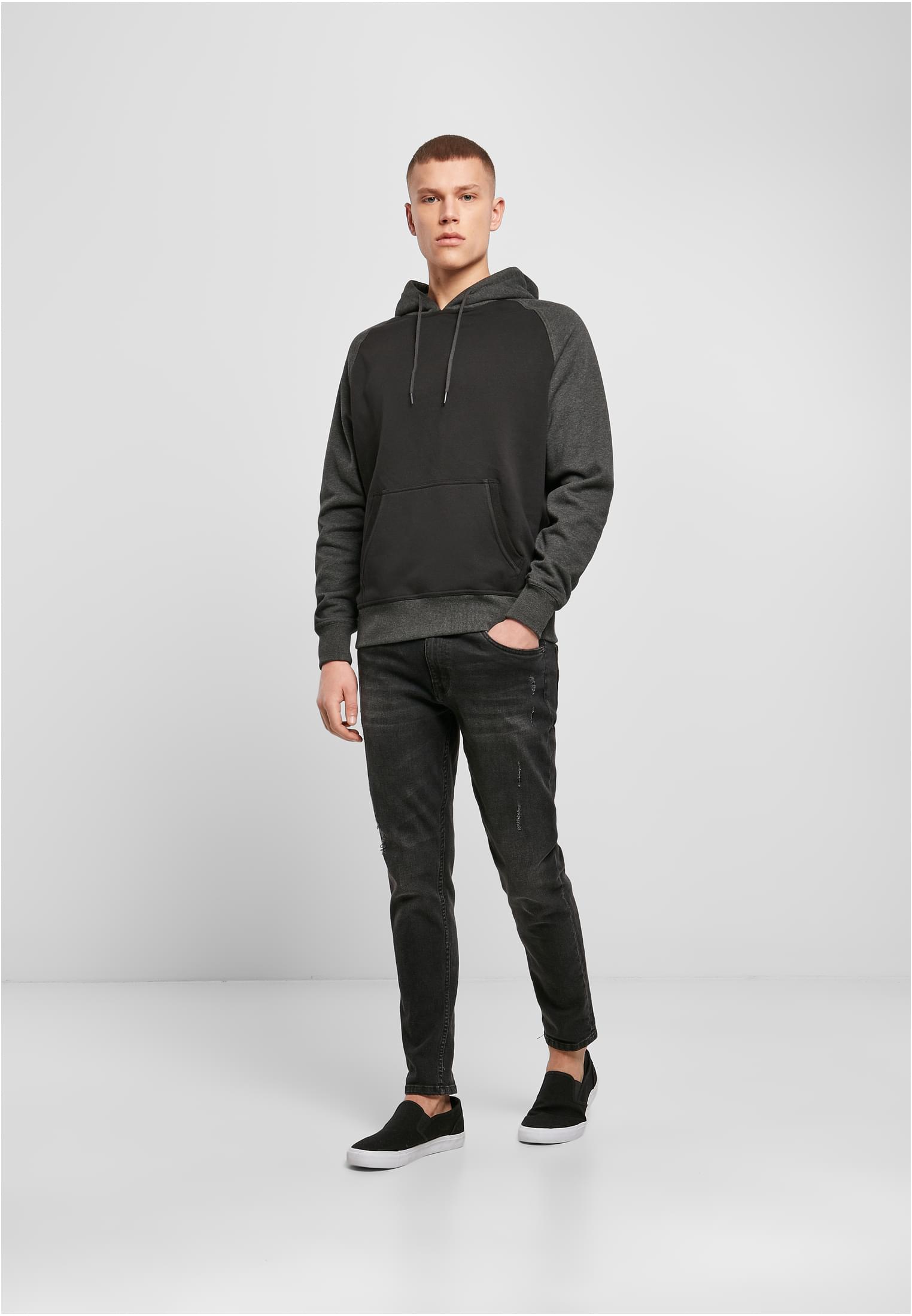Raglan Hoody blk/cha | blk/cha