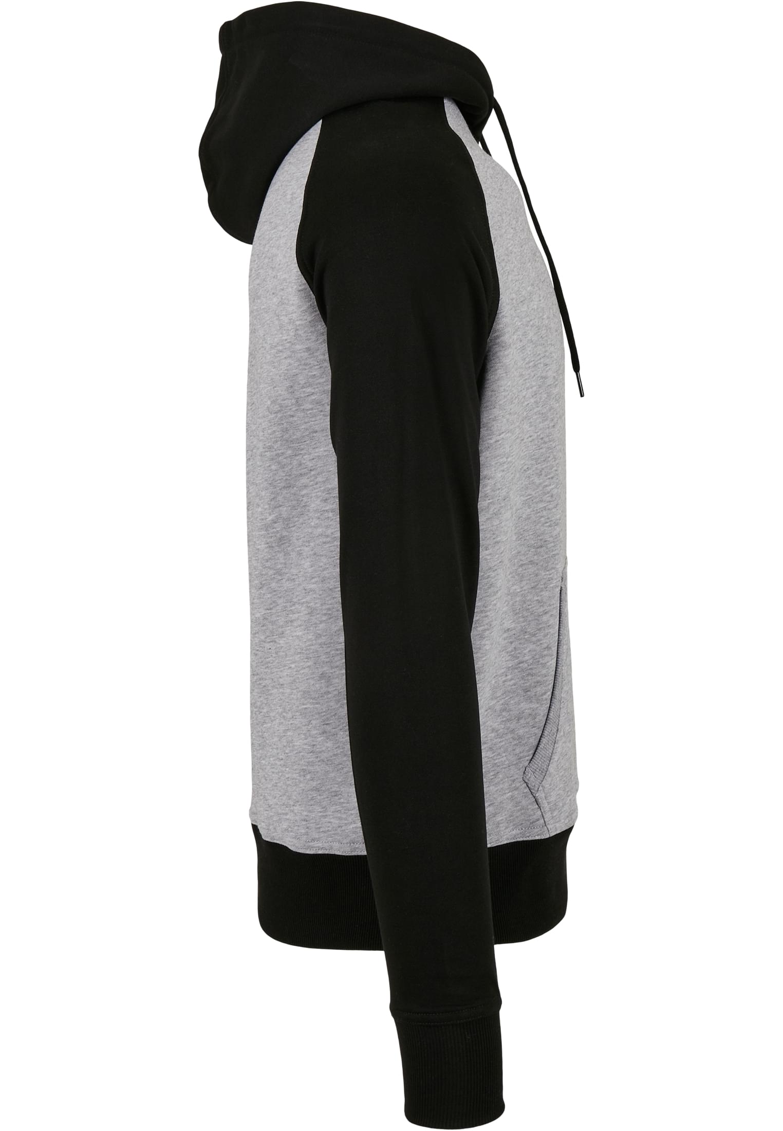 Raglan Hoody h.grey/blk | h.grey/blk