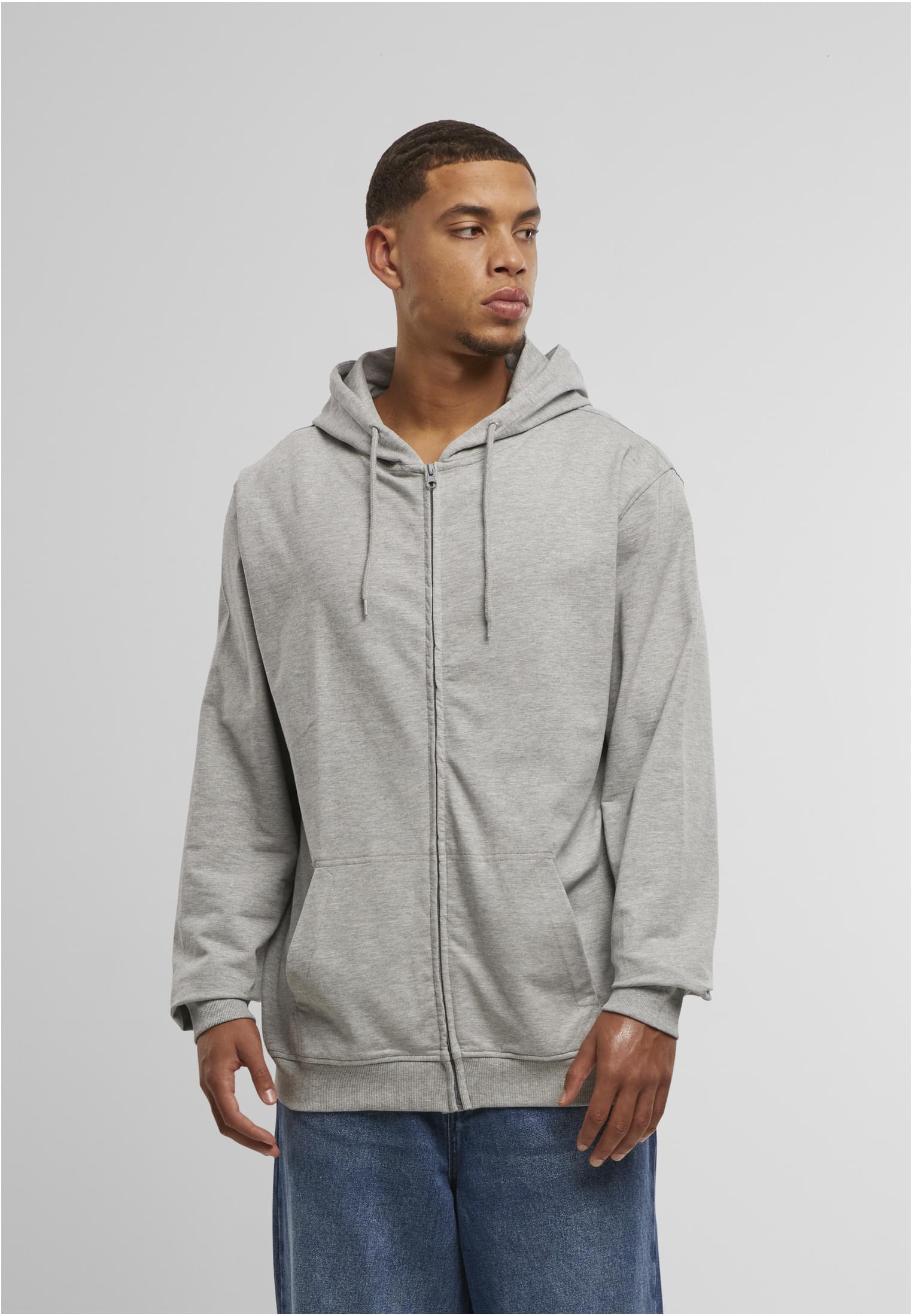 Terry Zip Hoody heather grey | heather grey