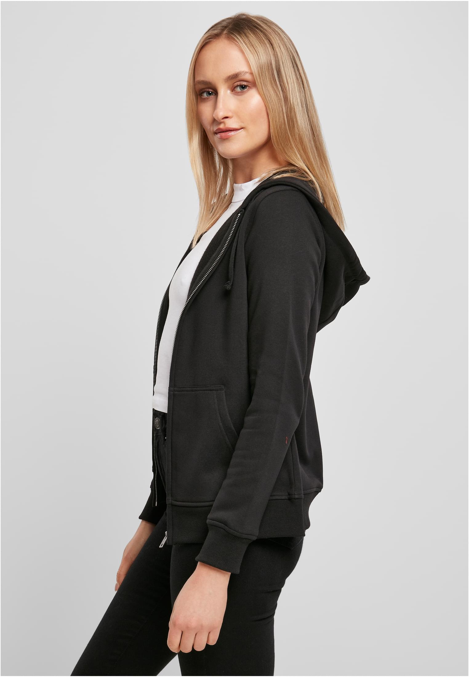 Ladies Merch Zip Hoody black | black